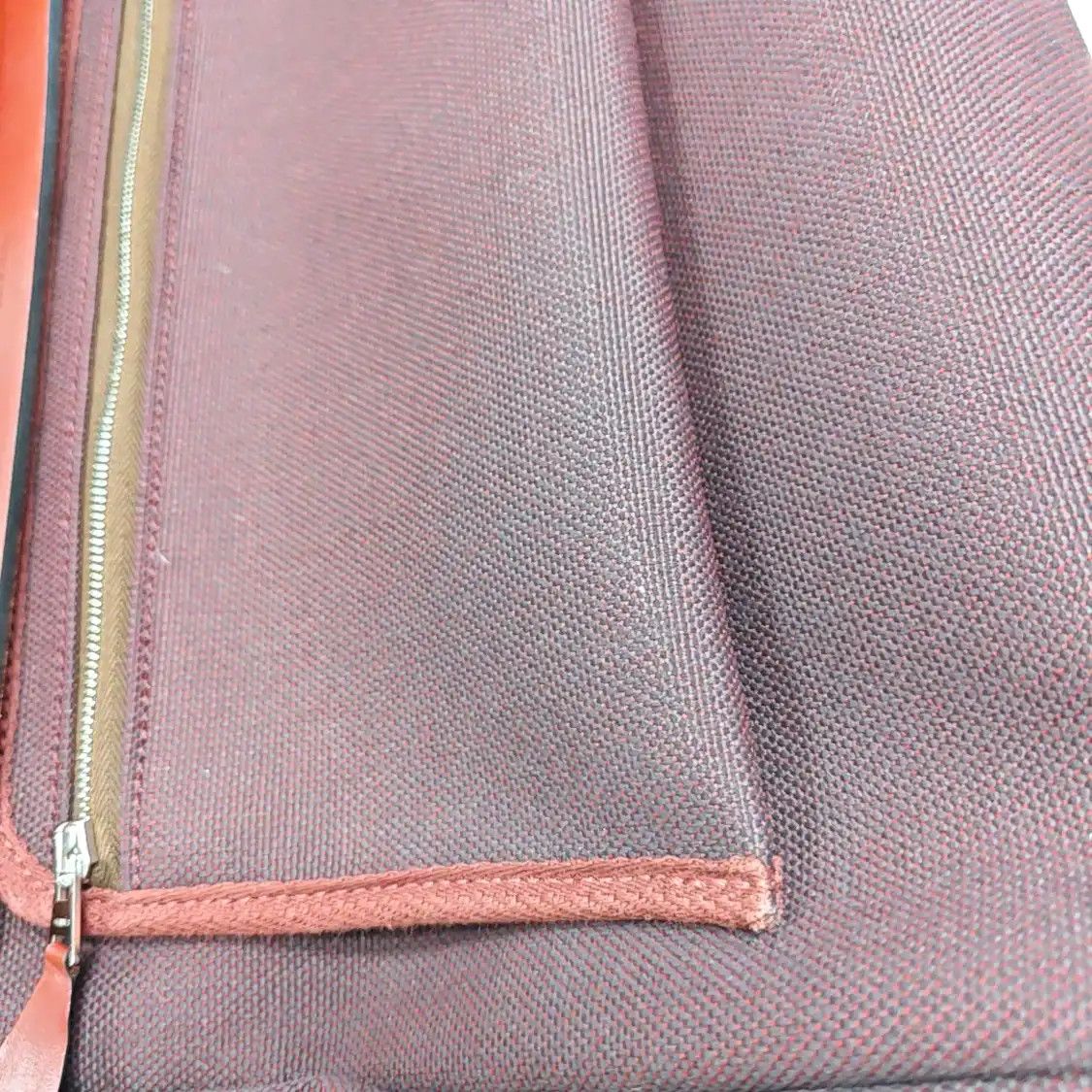 Hermes Hermes Herbag 31 Hermes red canvas shoulder bag handbag silver hardware Y sub-po Size ONE SIZE - 12 Thumbnail