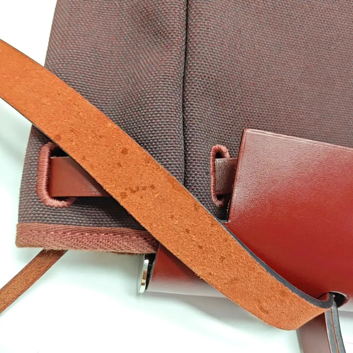 Hermes Hermes Herbag 31 Hermes red canvas shoulder bag handbag silver hardware Y sub-po Size ONE SIZE - 16 Thumbnail