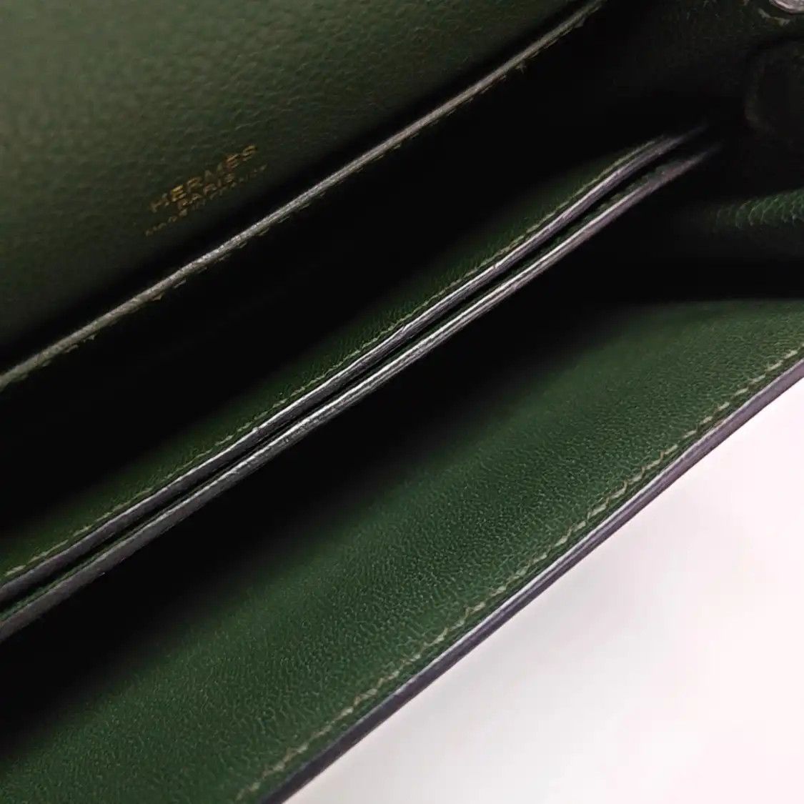 Hermes Hermes Roulis 18 Bangladesh green Evercolor cowhide leather Roulis shoulder bag Size ONE SIZE - 12 Thumbnail
