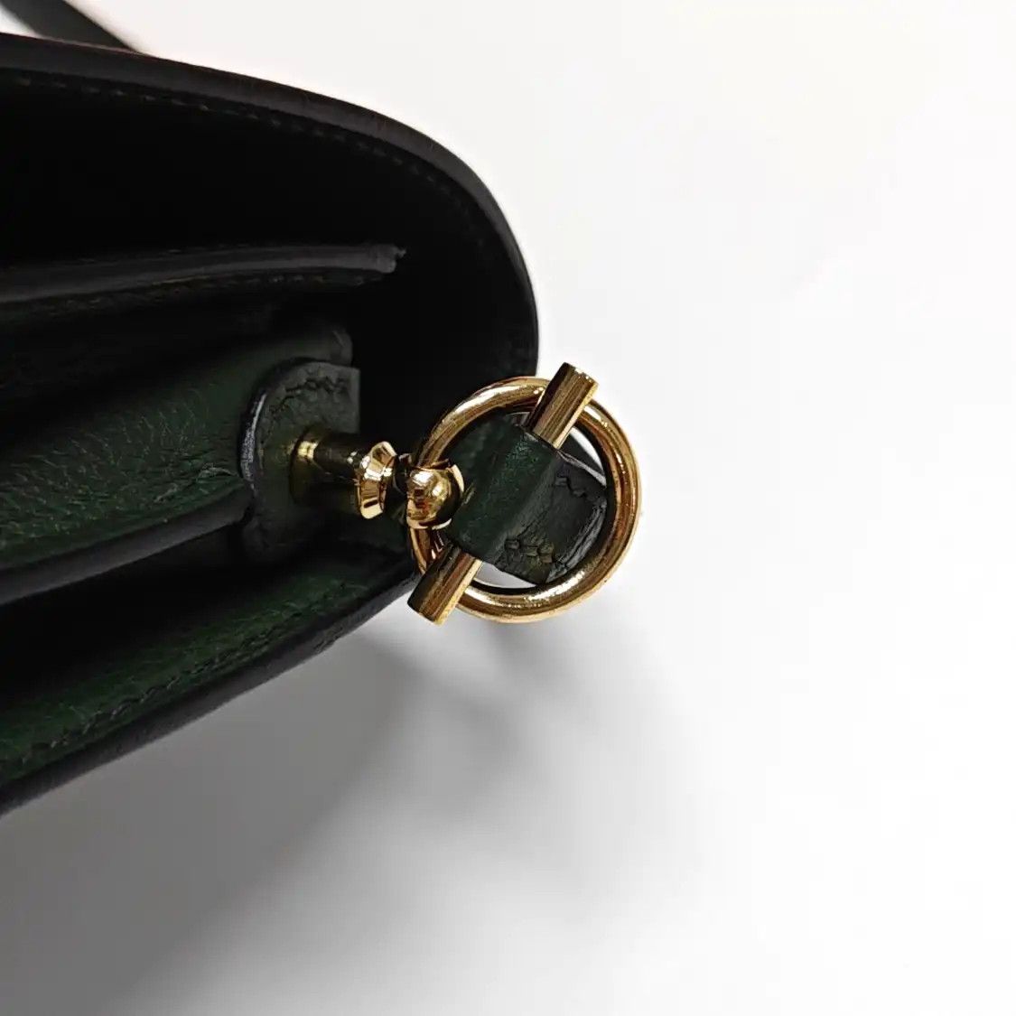 Hermes Hermes Roulis 18 Bangladesh green Evercolor cowhide leather Roulis shoulder bag Size ONE SIZE - 13 Thumbnail