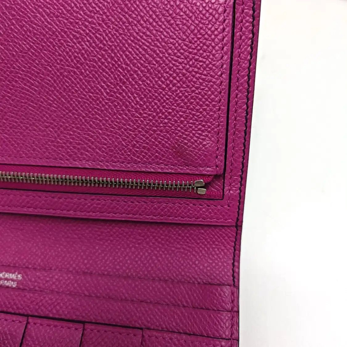 Hermes Hermes Bearn black Epsom cowhide leather wallet silver hardware C Size ONE SIZE - 12 Thumbnail
