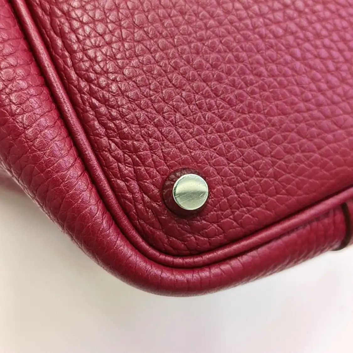 Hermes Hermes Picotin Lock 18 Rouge Casaque Clemence cowhide leather picotin handbag si Size ONE SIZE - 13 Thumbnail