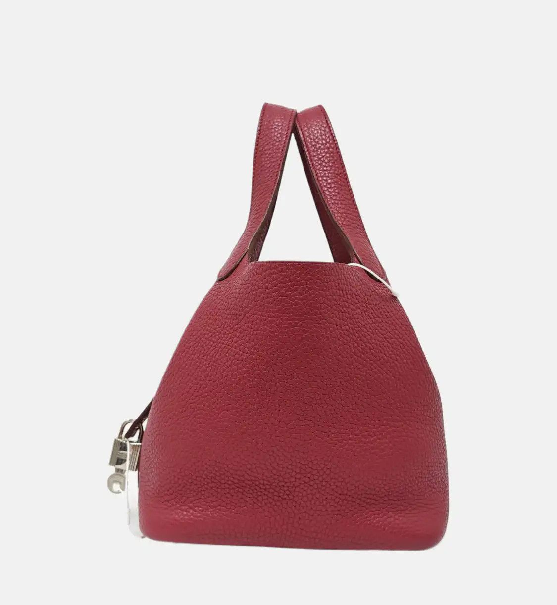 Hermes Hermes Picotin Lock 18 Rouge Casaque Clemence cowhide leather picotin handbag si Size ONE SIZE - 3 Thumbnail