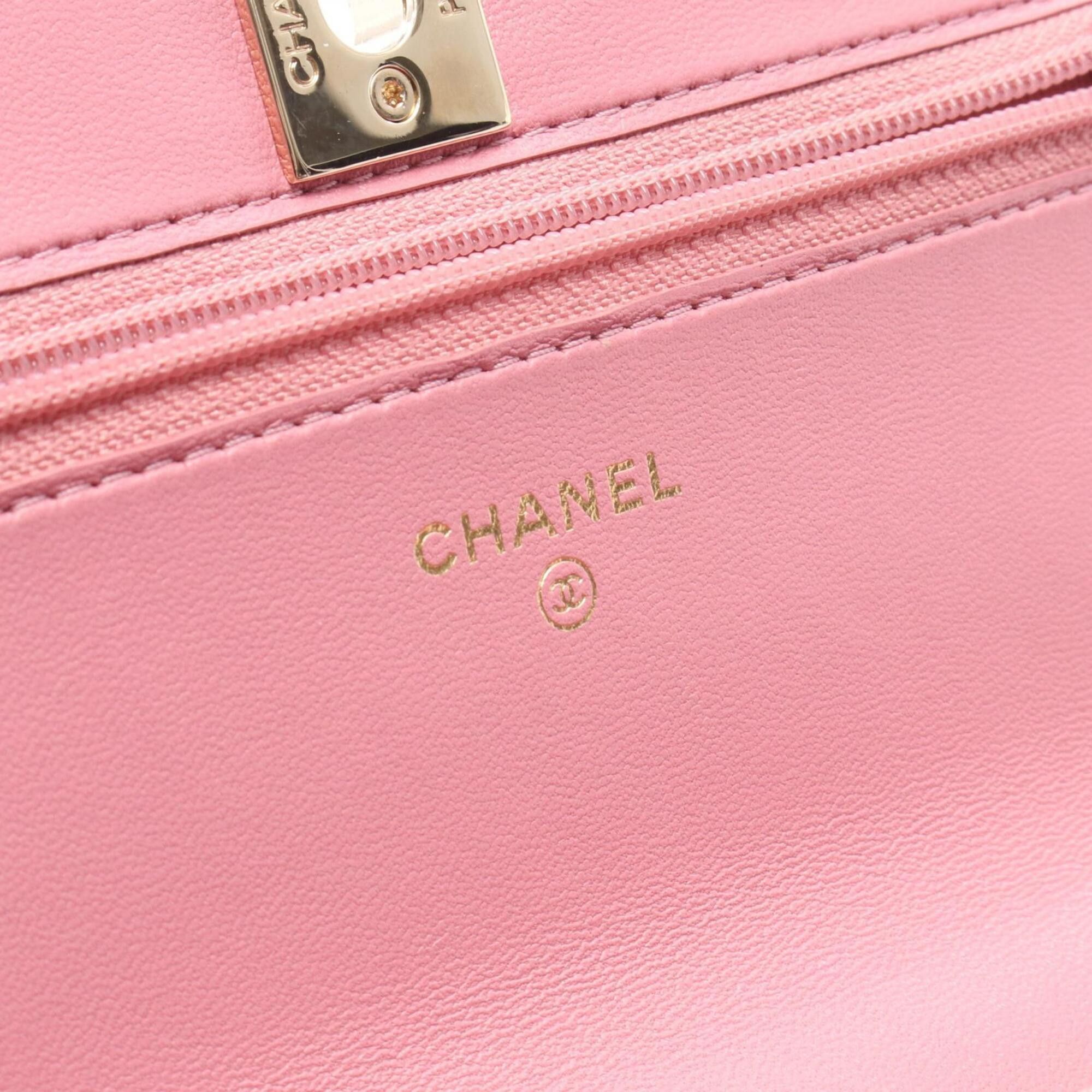 Chanel Chanel Trendy CC Matelassé Shoulder Bag/Handbag, Lambskin Leather, Women's, Pink (A80982) Size ONE SIZE - 4 Thumbnail