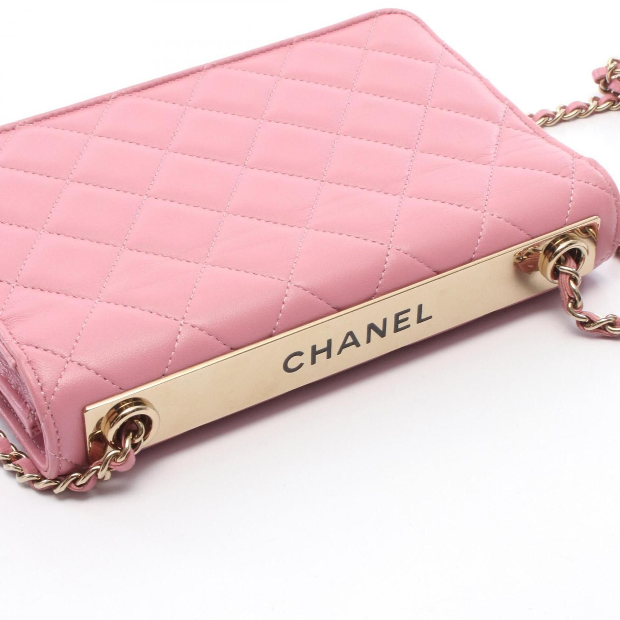 Chanel Chanel Trendy CC Matelassé Shoulder Bag/Handbag, Lambskin Leather, Women's, Pink (A80982) Size ONE SIZE - 11 Thumbnail