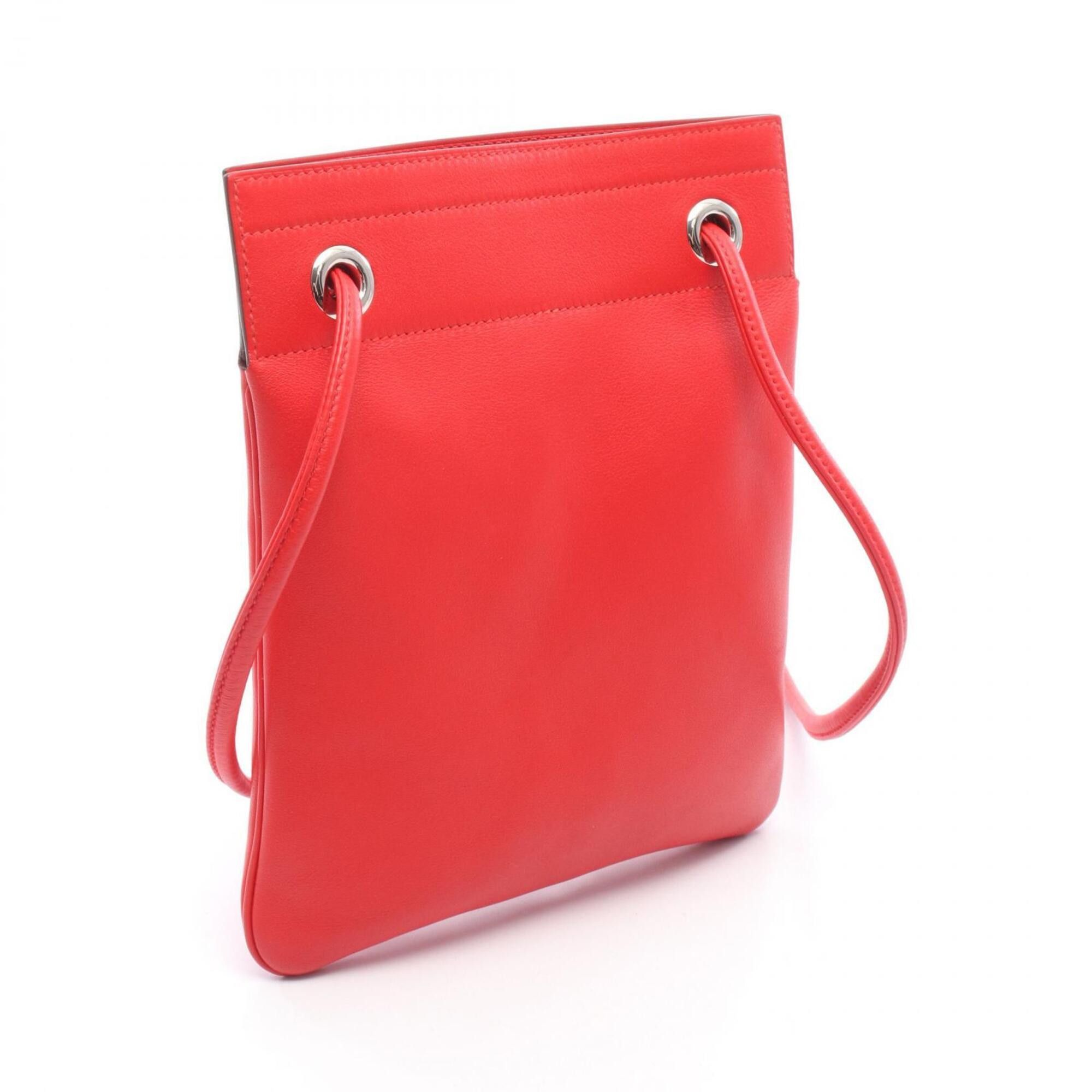 Hermes Hermes Sac Aline Mini Shoulder Bag Handbag Leather Veau Swift Women's Red Size ONE SIZE - 2 Thumbnail