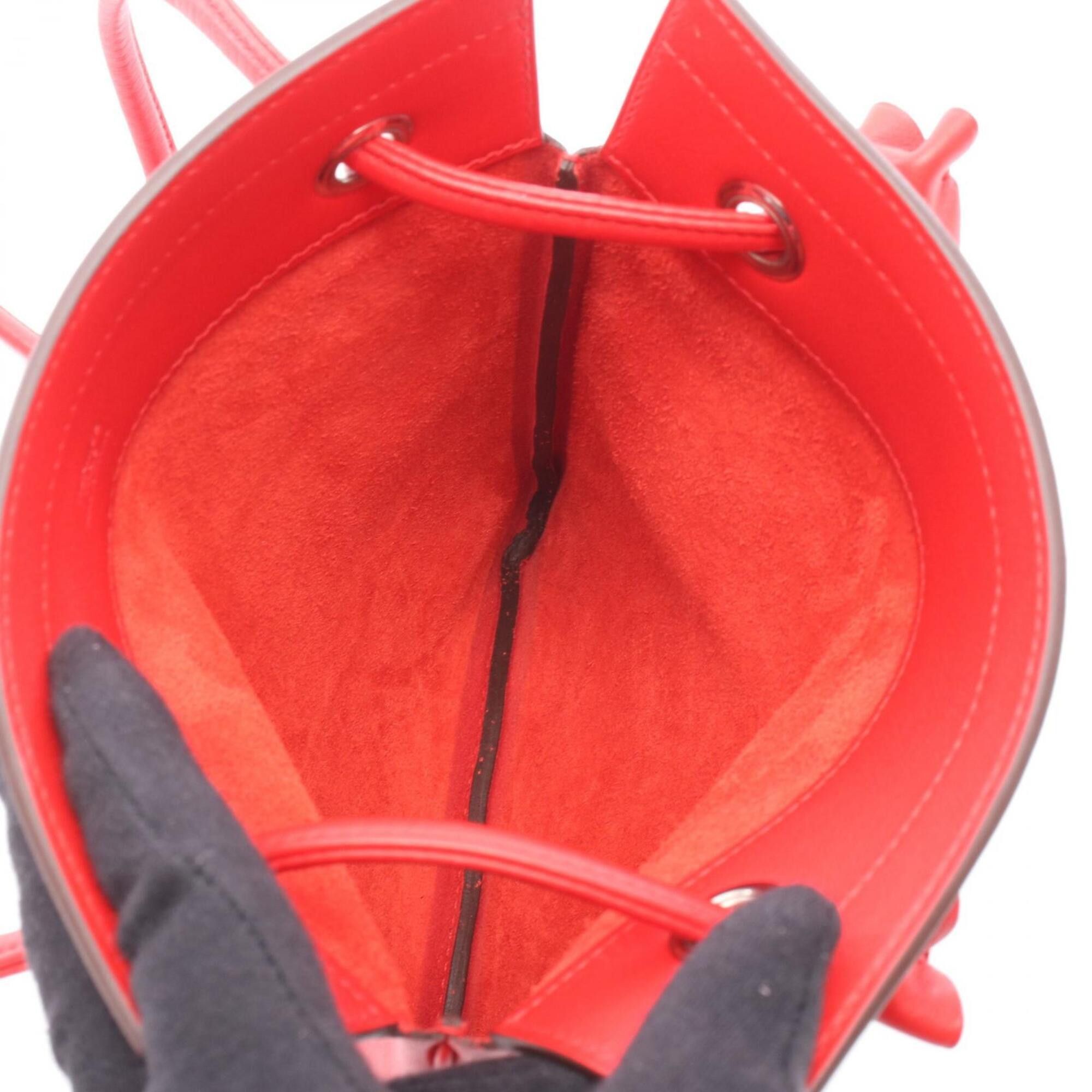 Hermes Hermes Sac Aline Mini Shoulder Bag Handbag Leather Veau Swift Women's Red Size ONE SIZE - 3 Thumbnail