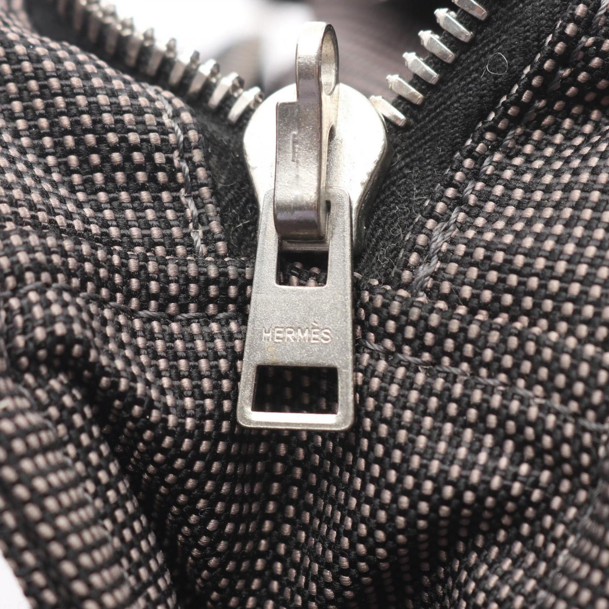 Hermes Hermes Herline PM Tote Bag Handbag Nylon Canvas Women's Gray Size ONE SIZE - 8 Thumbnail