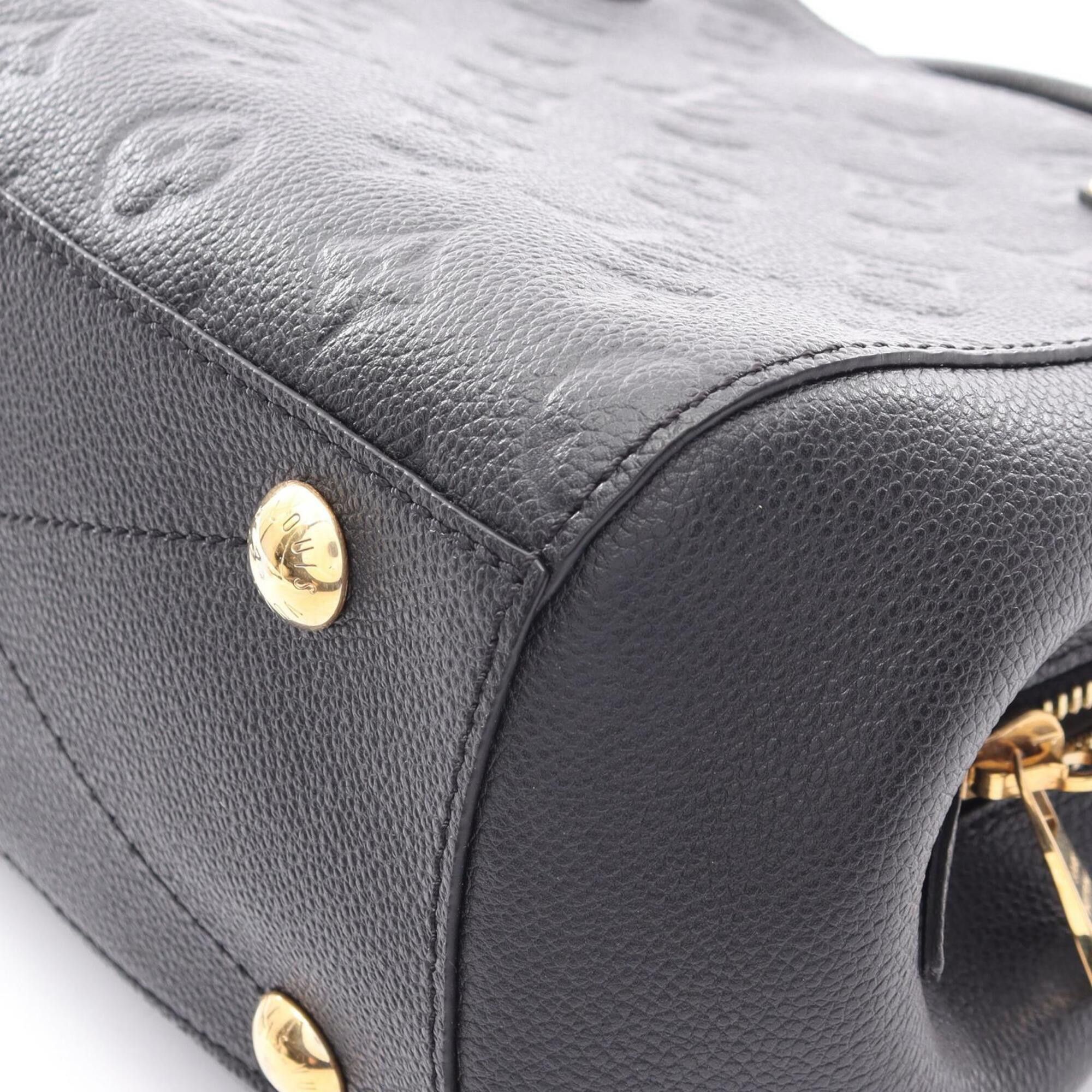 Louis Vuitton Louis Vuitton Montaigne BB 2-Way Handbag, Leather, Monogram Empreinte, Women's, Black, M41053 Size ONE SIZE - 6 Thumbnail