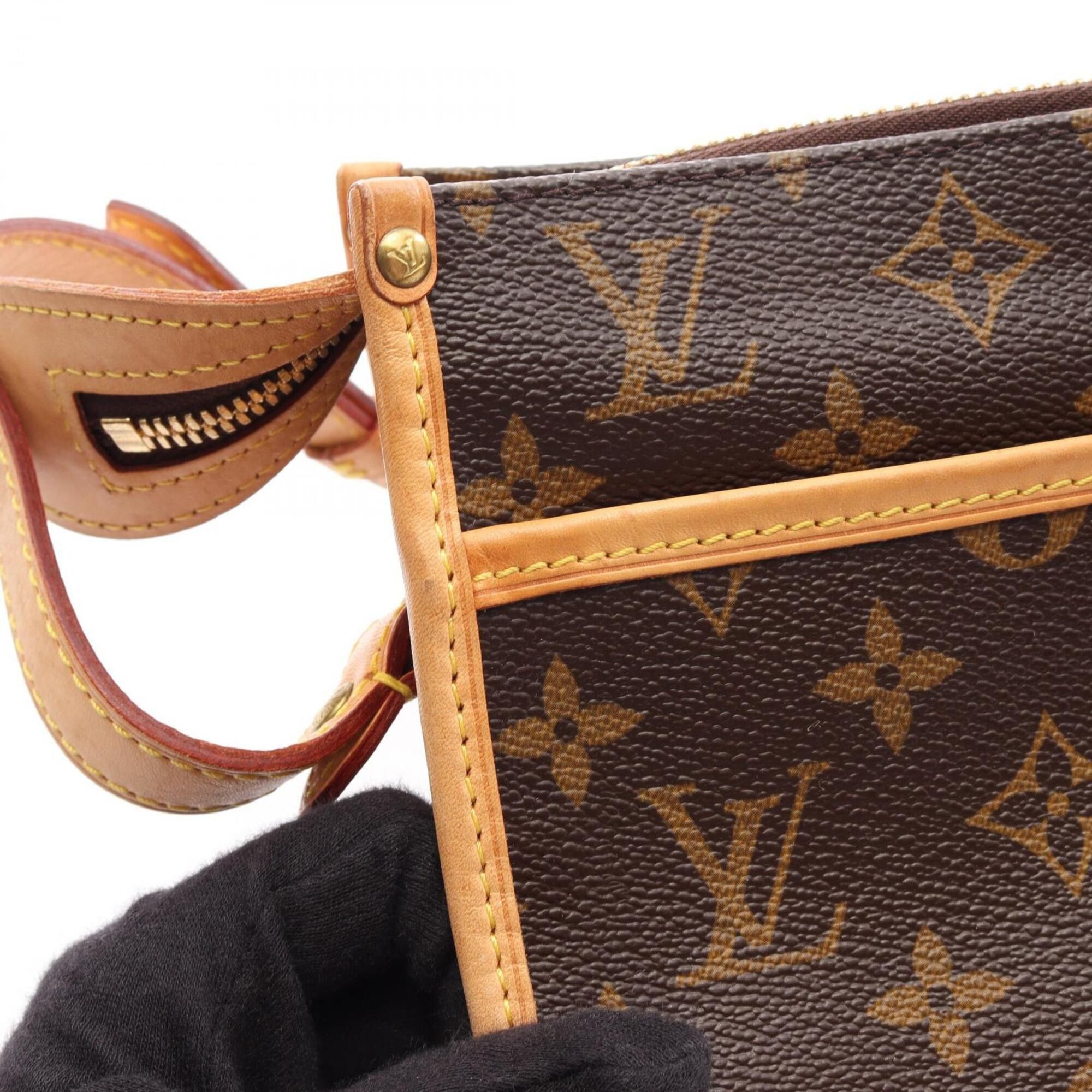 Louis Vuitton Louis Vuitton Popincourt Long Shoulder Bag/Handbag, Coated Canvas and Leather, Monogram Pattern, Women's, Brown, M40008 Size ONE SIZE - 7 Thumbnail