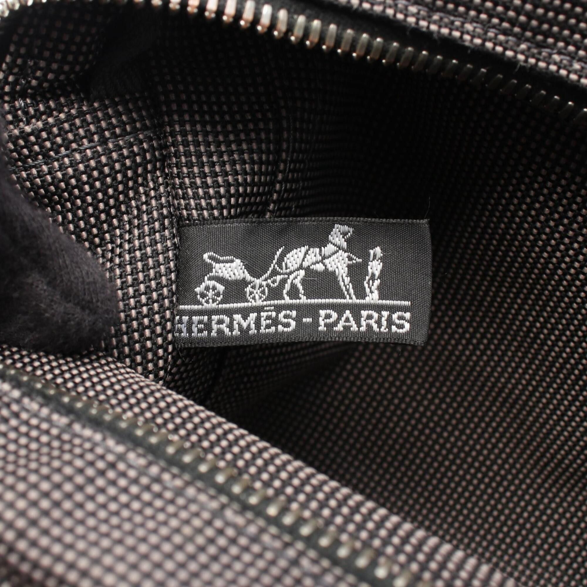 Hermes Hermes Herline PM Tote Bag Handbag Nylon Canvas Women's Gray Size ONE SIZE - 4 Thumbnail