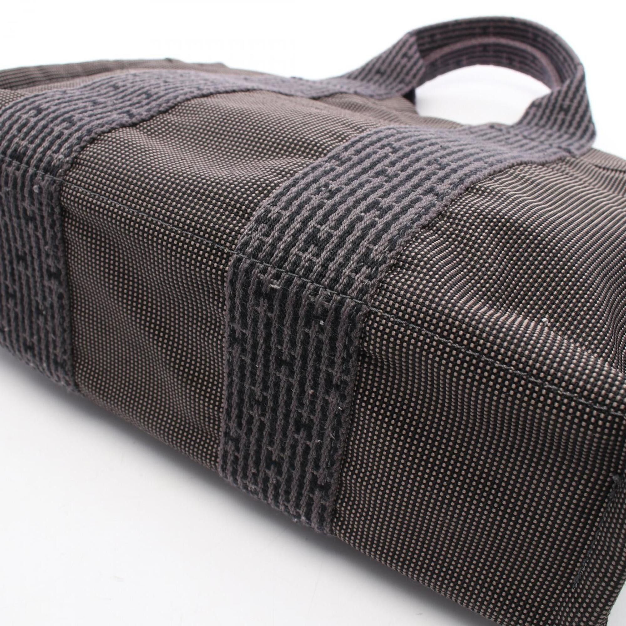 Hermes Hermes Herline PM Tote Bag Handbag Nylon Canvas Women's Gray Size ONE SIZE - 7 Thumbnail