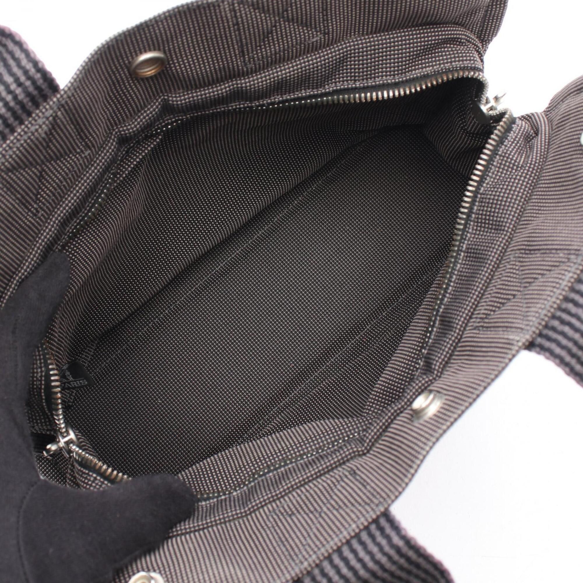 Hermes Hermes Herline PM Tote Bag Handbag Nylon Canvas Women's Gray Size ONE SIZE - 3 Thumbnail