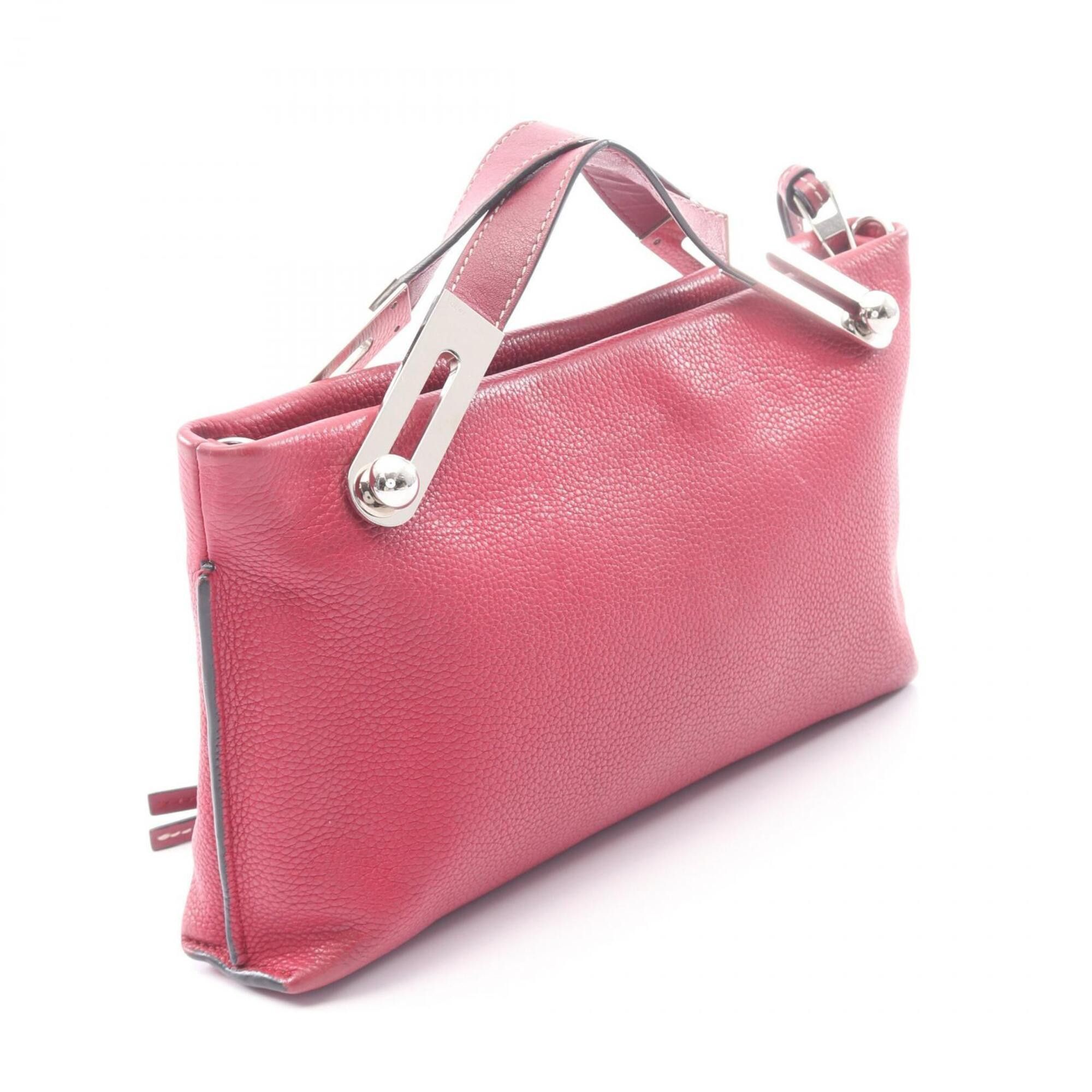 Loewe Loewe Missy Small 2-Way Handbag, Leather, Women's, Bordeaux (Burgundy) Size ONE SIZE - 2 Thumbnail