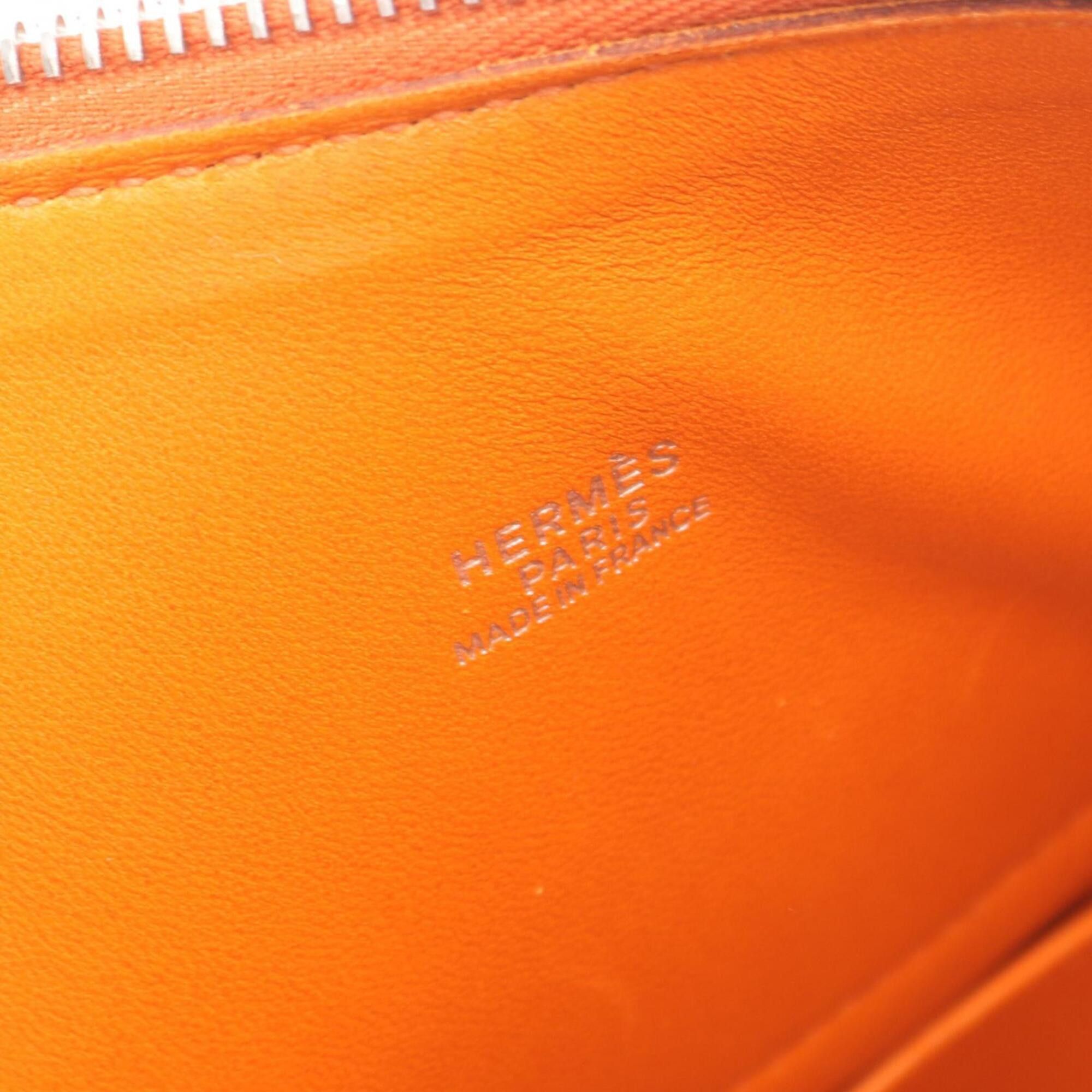 Hermes Hermes Bolide 31 2-way handbag, leather, Chevre women's, orange. Size ONE SIZE - 4 Thumbnail