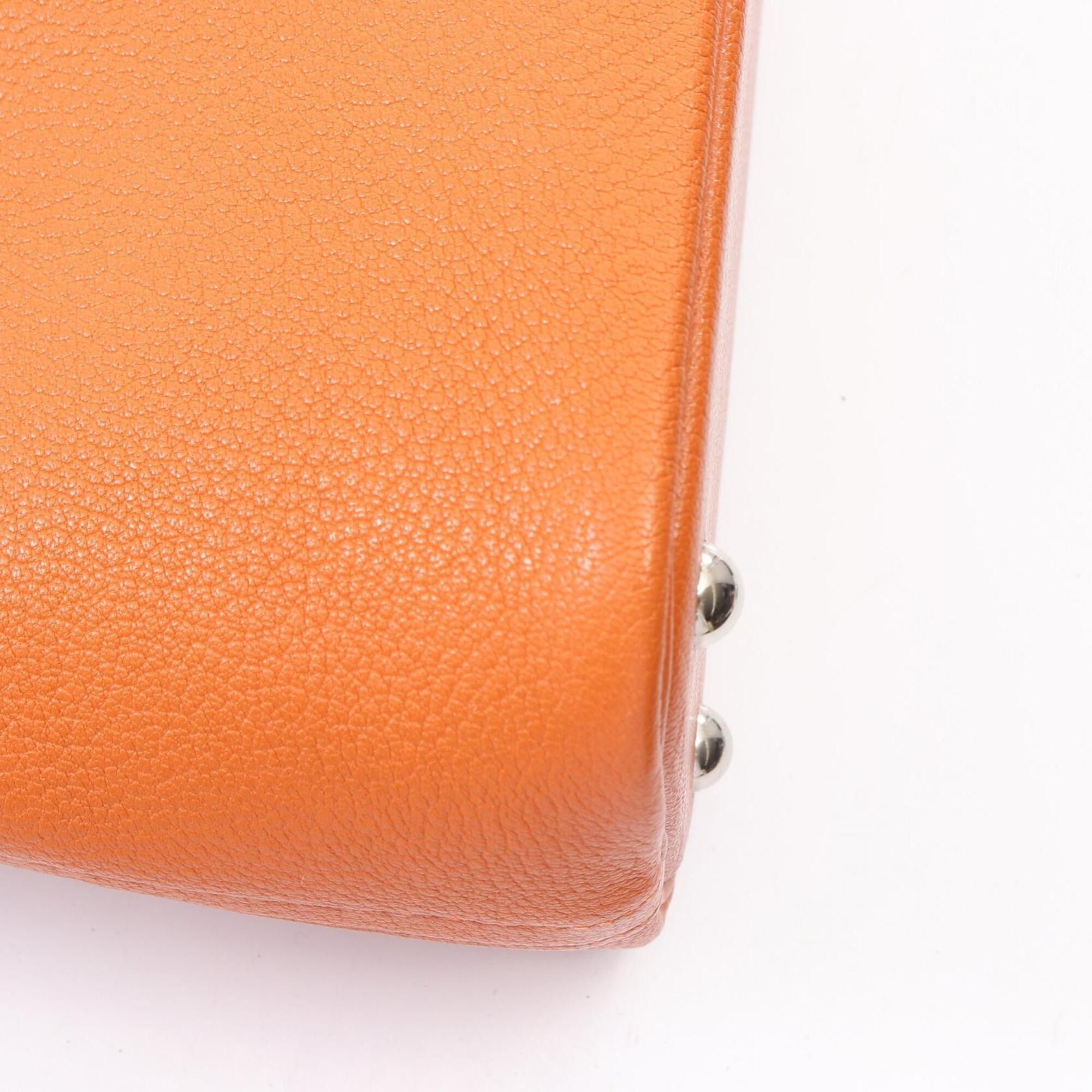 Hermes Hermes Bolide 31 2-way handbag, leather, Chevre women's, orange. Size ONE SIZE - 6 Thumbnail