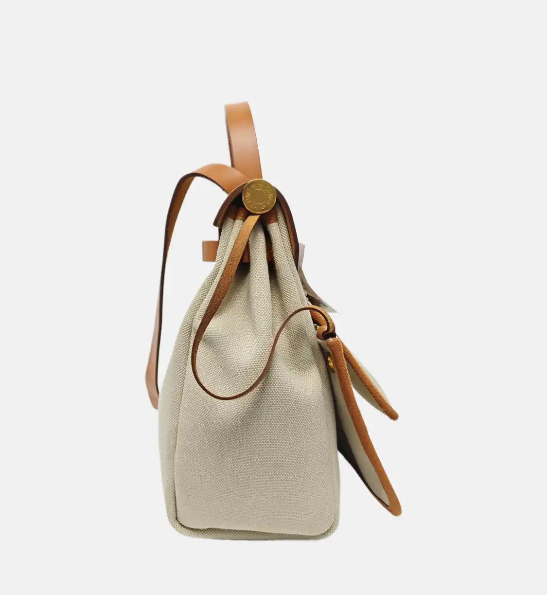 Hermes Hermes Herbag 31 Vanilla canvas shoulder bag handbag gold hardware Z sub-pocket Size ONE SIZE - 3 Thumbnail
