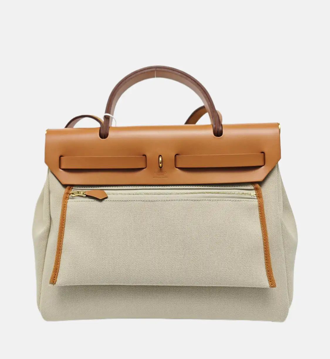 Hermes Hermes Herbag 31 Vanilla canvas shoulder bag handbag gold hardware Z sub-pocket Size ONE SIZE - 5 Thumbnail