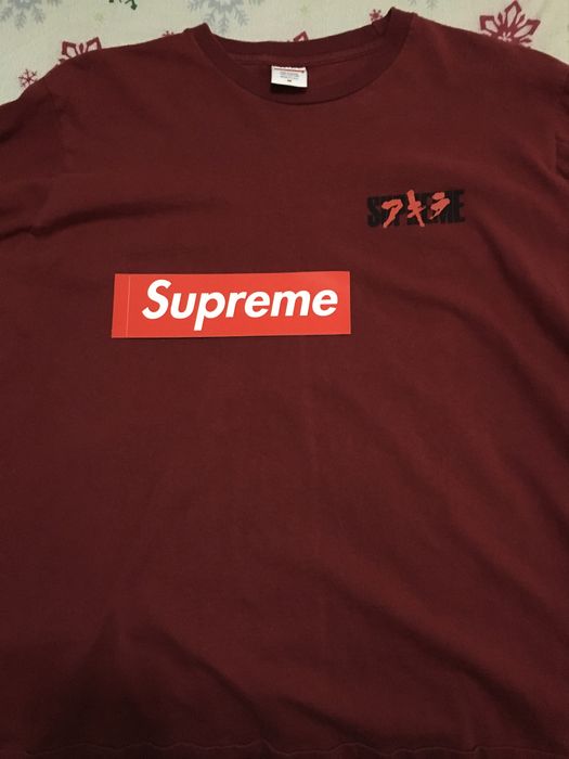 Supreme AKIRA/Supreme Neo-Tokyo L/S Tee,Medium,Cardinal(Red) | Grailed