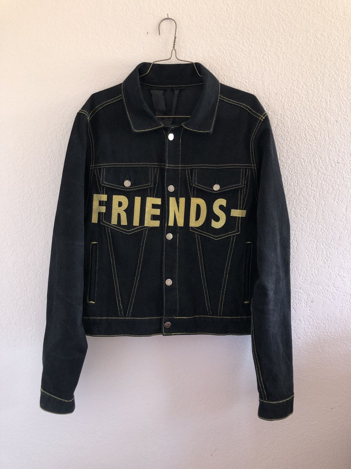 Black jean hot sale jacket vlone