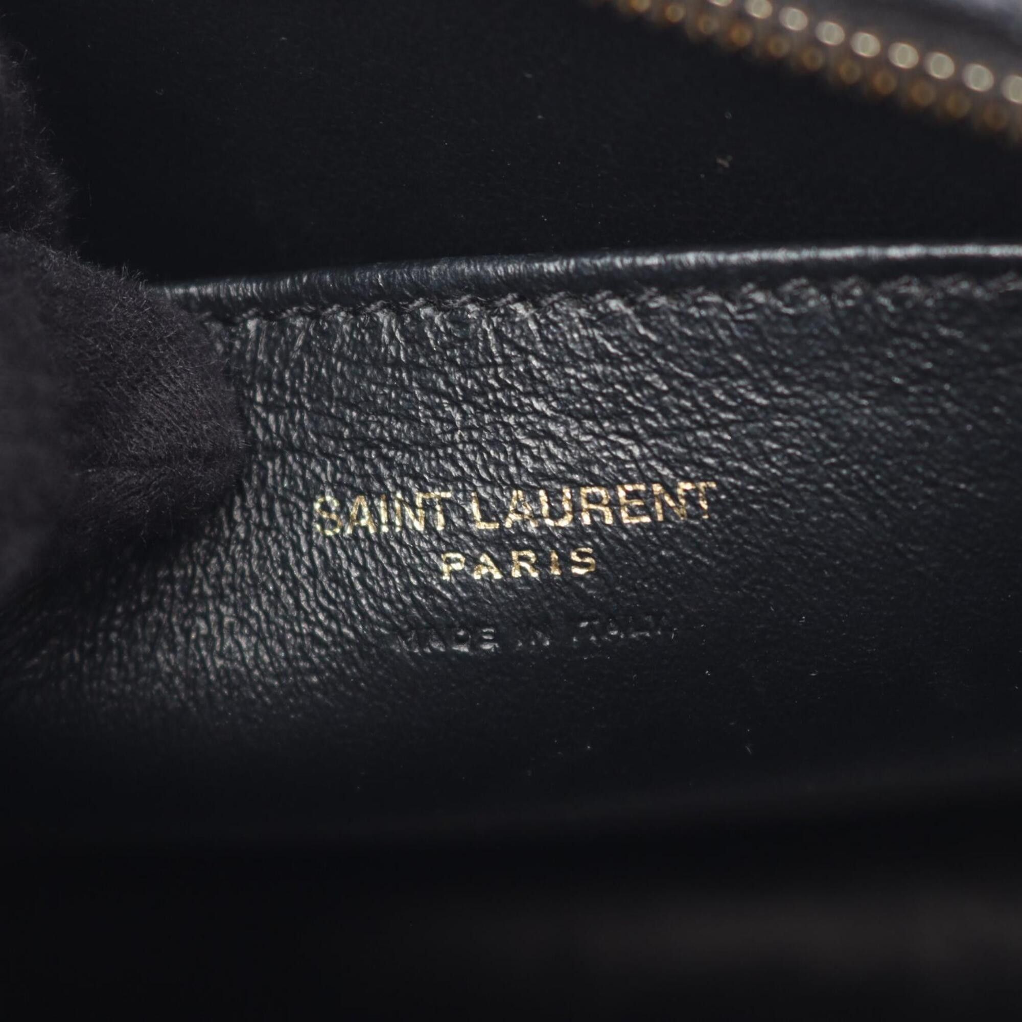 Yves Saint Laurent Yves Saint Laurent Saint Laurent Paris YSL line Baby Monogram Cabas 2-way handbag, leather, women's, black, 568853 Size ONE SIZE - 4 Thumbnail