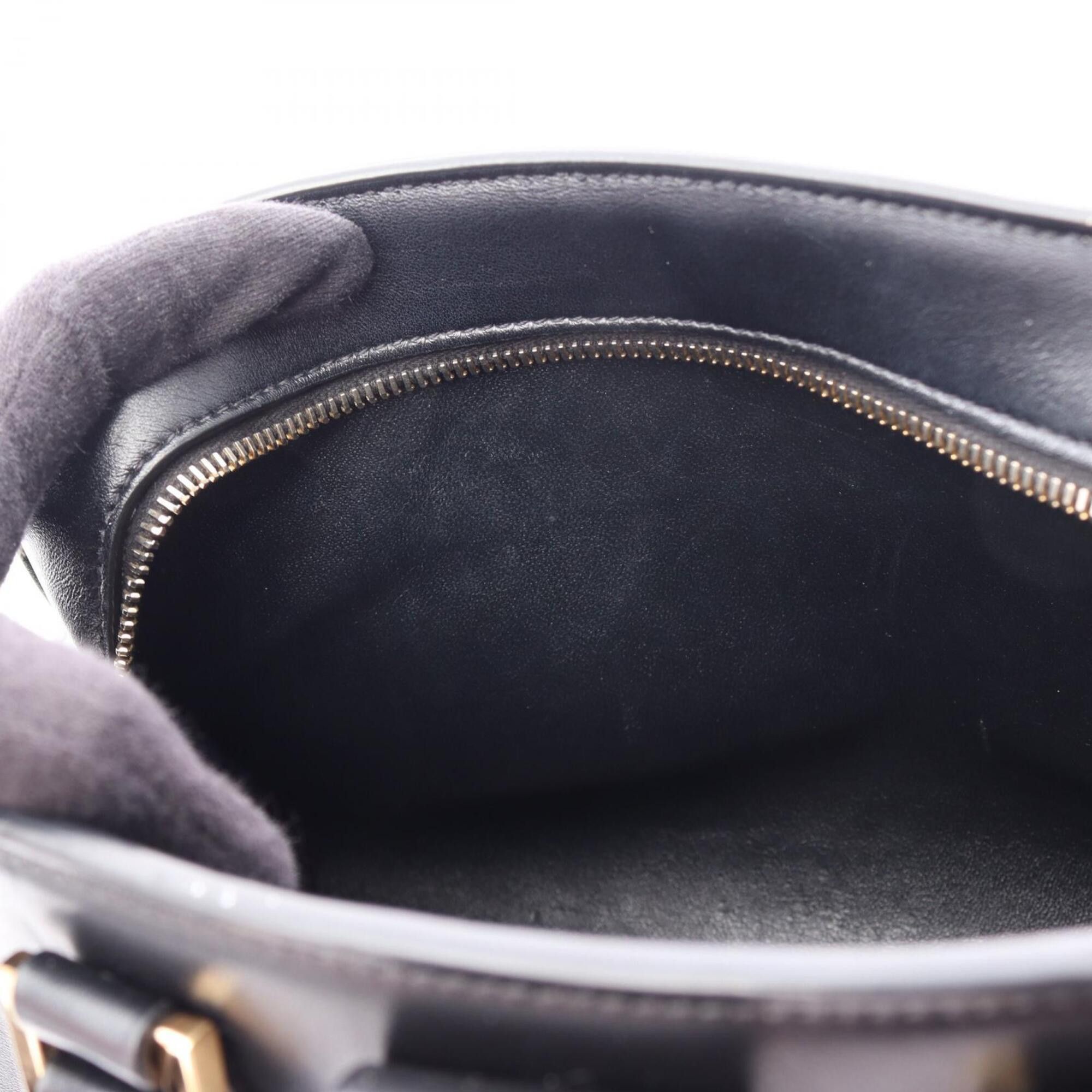 Yves Saint Laurent Yves Saint Laurent Saint Laurent Paris YSL line Baby Monogram Cabas 2-way handbag, leather, women's, black, 568853 Size ONE SIZE - 7 Thumbnail