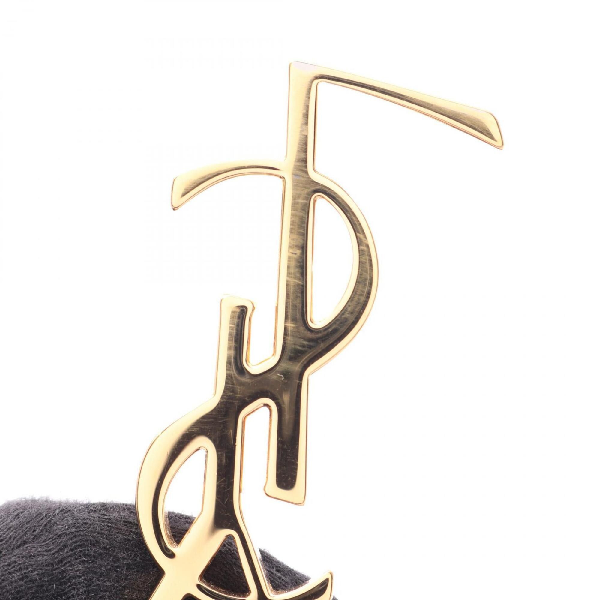 Yves Saint Laurent Yves Saint Laurent Saint Laurent Paris YSL line Baby Monogram Cabas 2-way handbag, leather, women's, black, 568853 Size ONE SIZE - 8 Thumbnail
