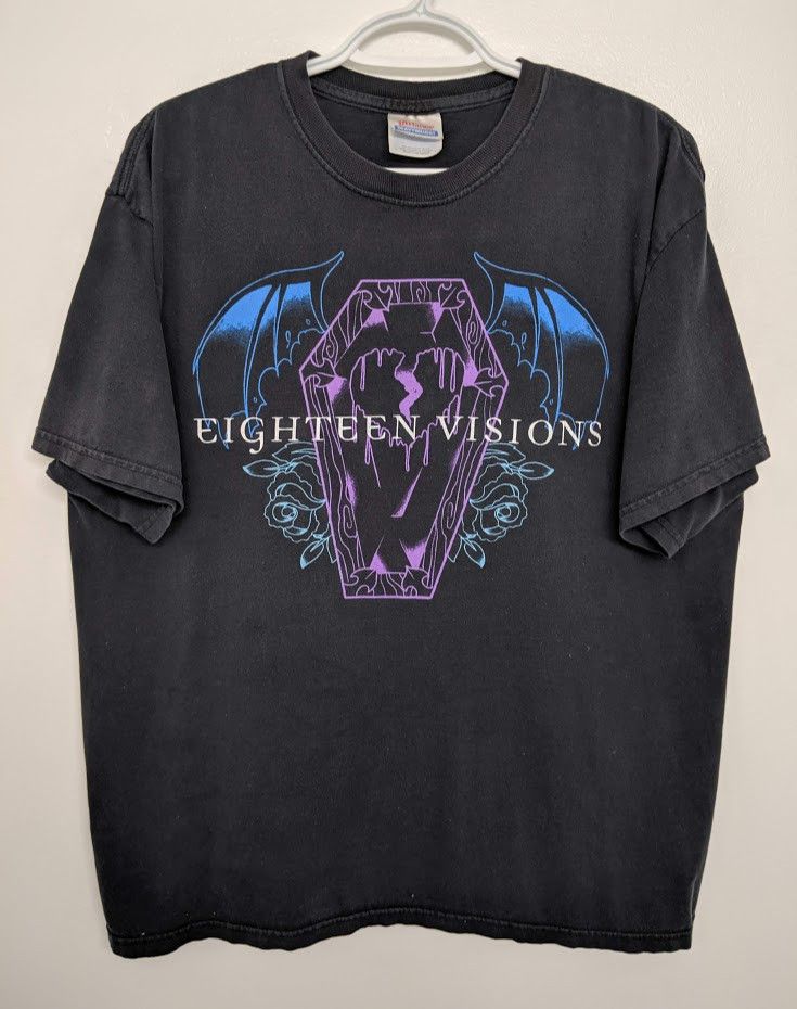 Vintage Vintage Eighteen Visions Graphic Band T Shirt Black | Grailed