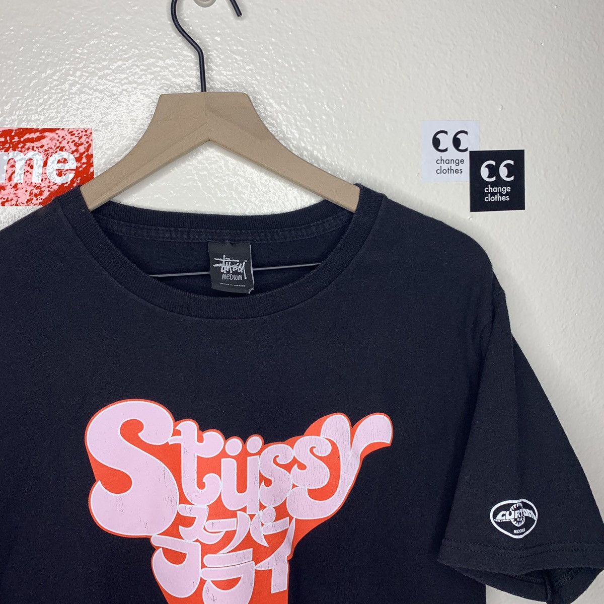Stussy Gear Tee Black Men's - SS24 - US