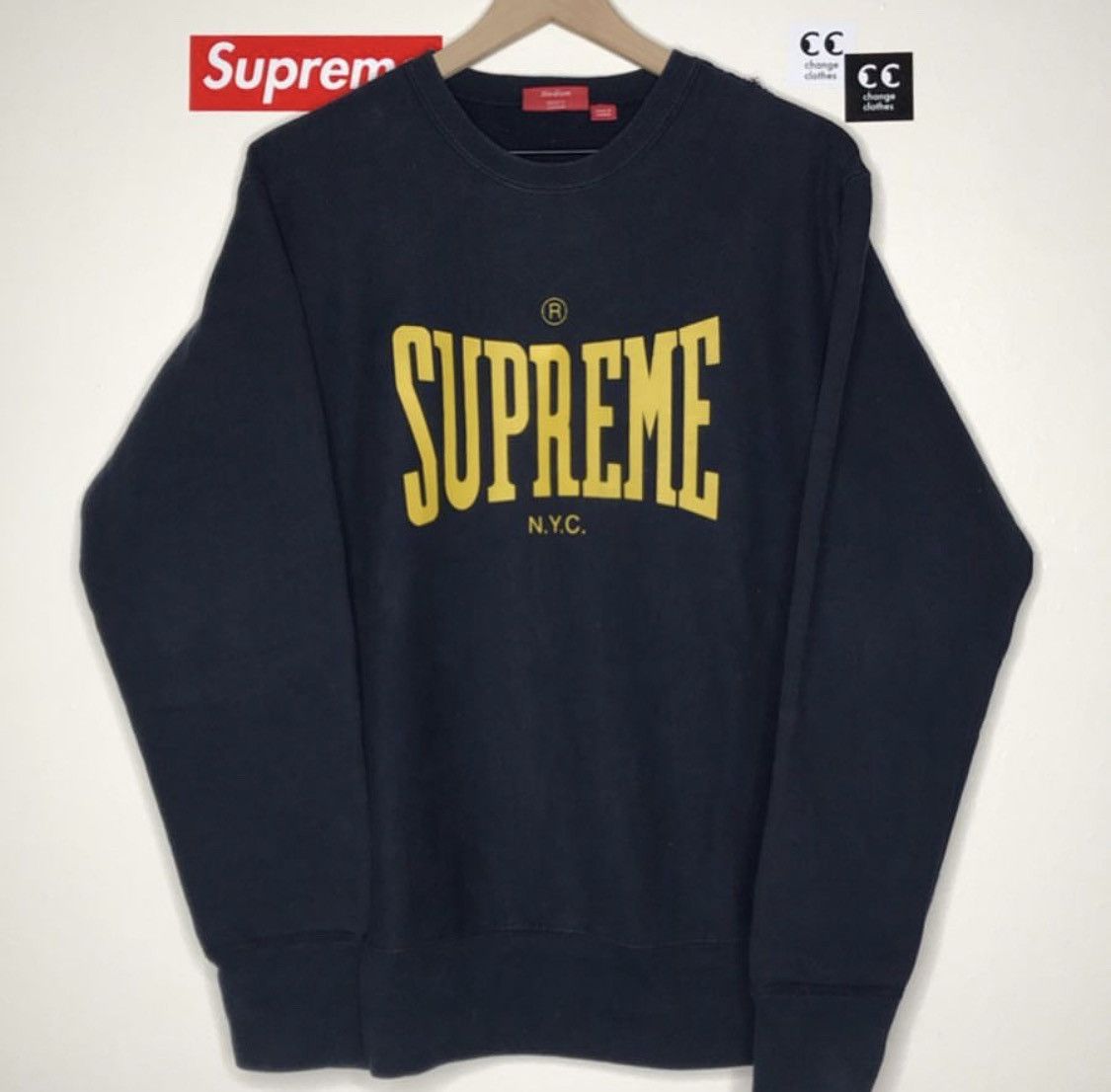 Supreme 2008 Supreme Everlast Crewneck OG Box Logo | Grailed