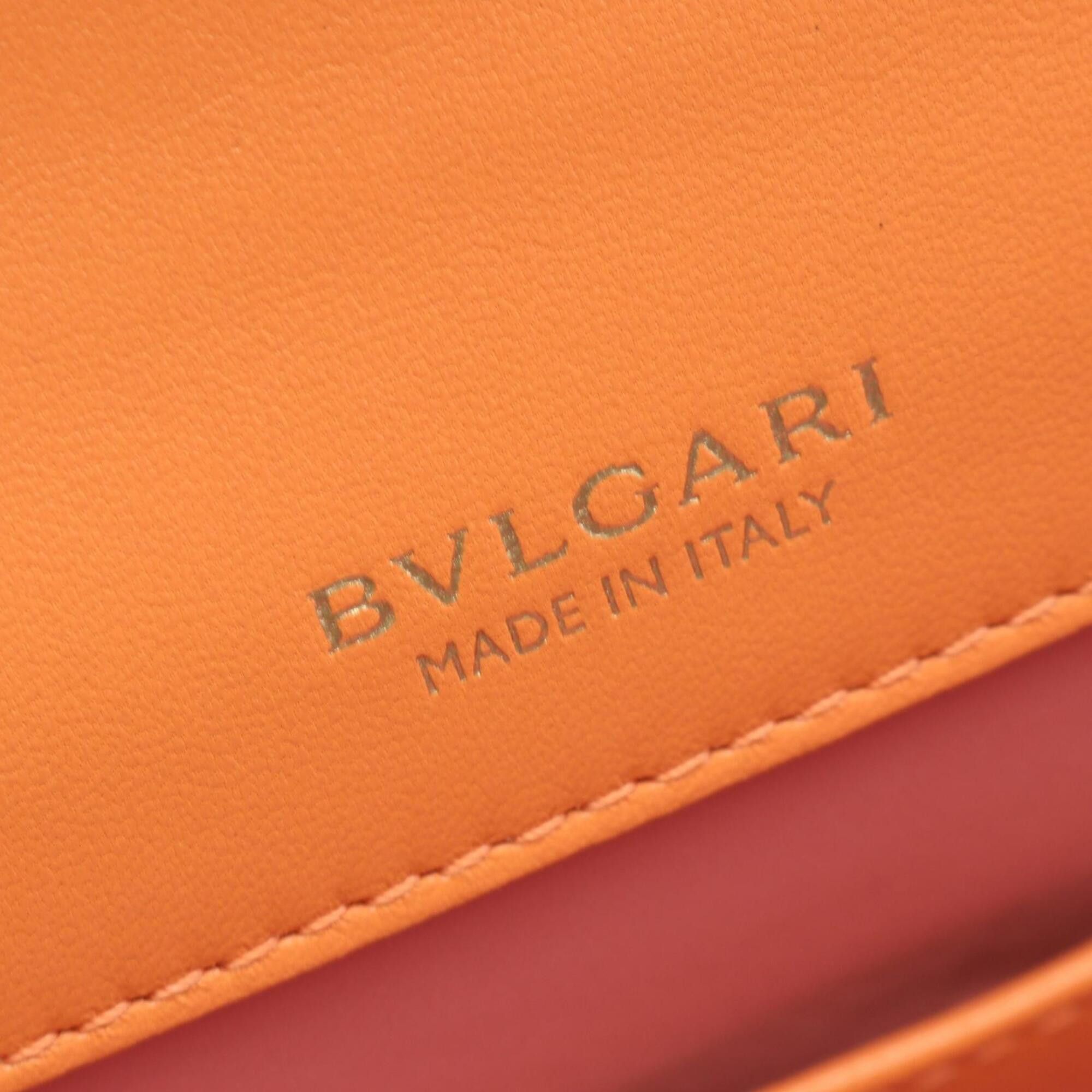 Bvlgari Bulgari BVLGARI Serpenti Forever 2-Way Handbag, Leather, Women's, Orange Size ONE SIZE - 4 Thumbnail