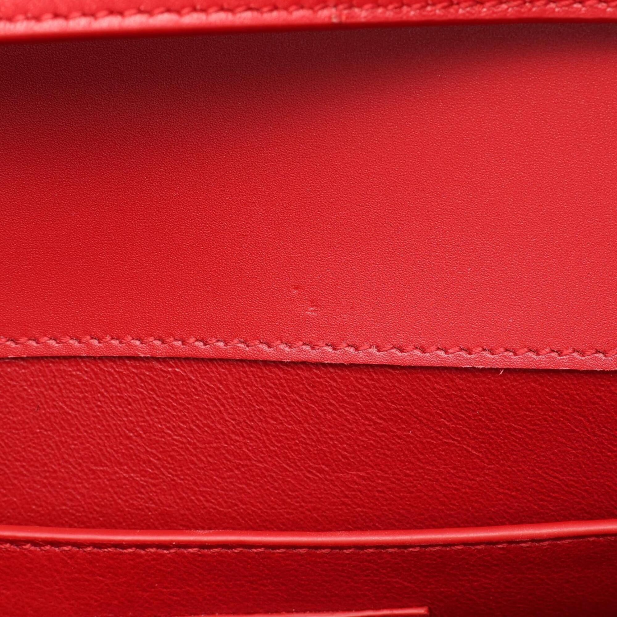 Yves Saint Laurent Yves Saint Laurent Saint Laurent Paris Manhattan Shoulder Bag/Handbag, Leather, Women's, Red Size ONE SIZE - 10 Thumbnail