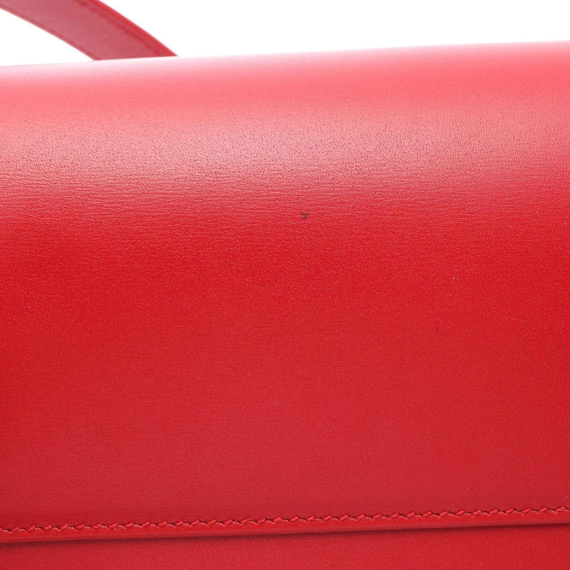 Yves Saint Laurent Yves Saint Laurent Saint Laurent Paris Manhattan Shoulder Bag/Handbag, Leather, Women's, Red Size ONE SIZE - 8 Thumbnail
