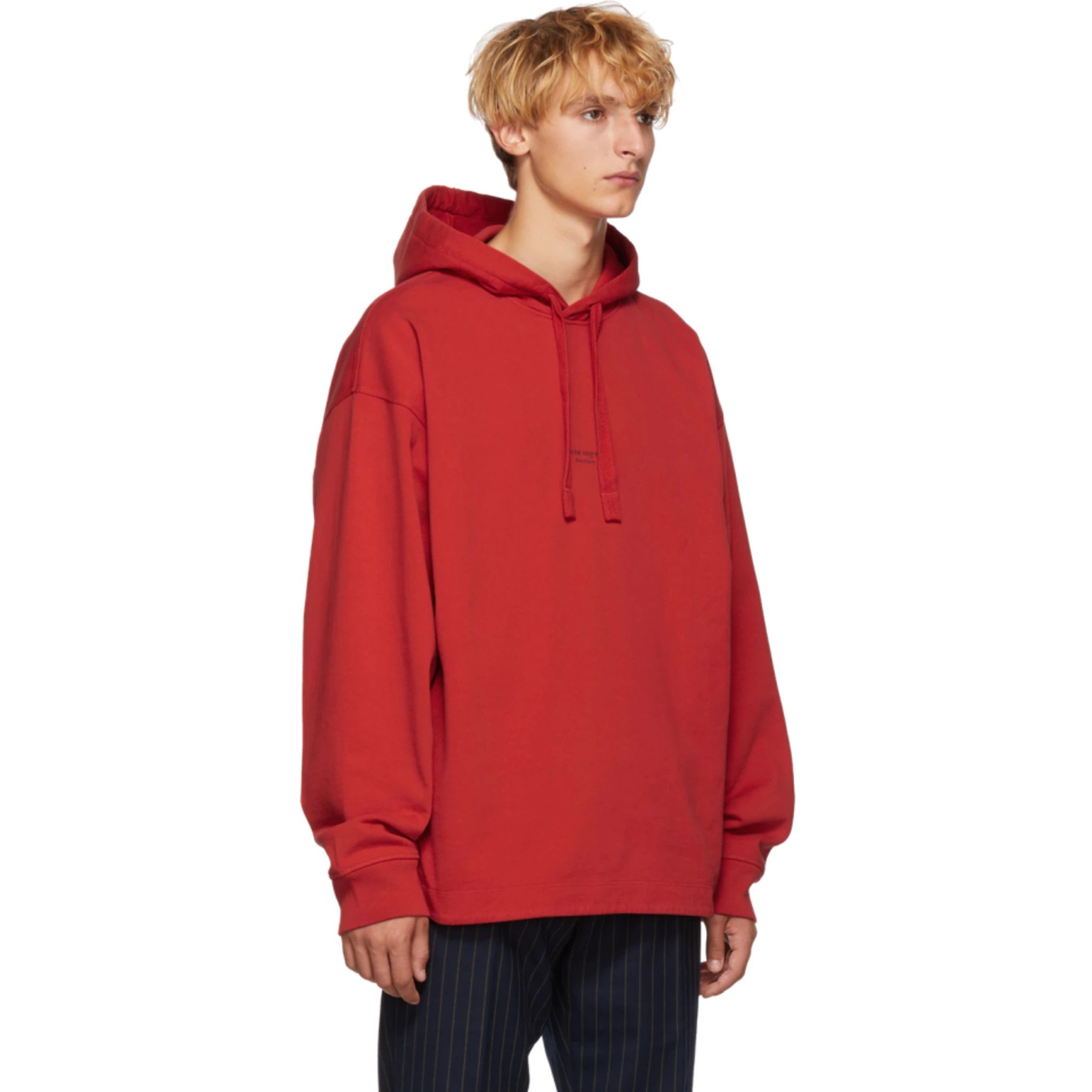 Acne studios red hoodie deals