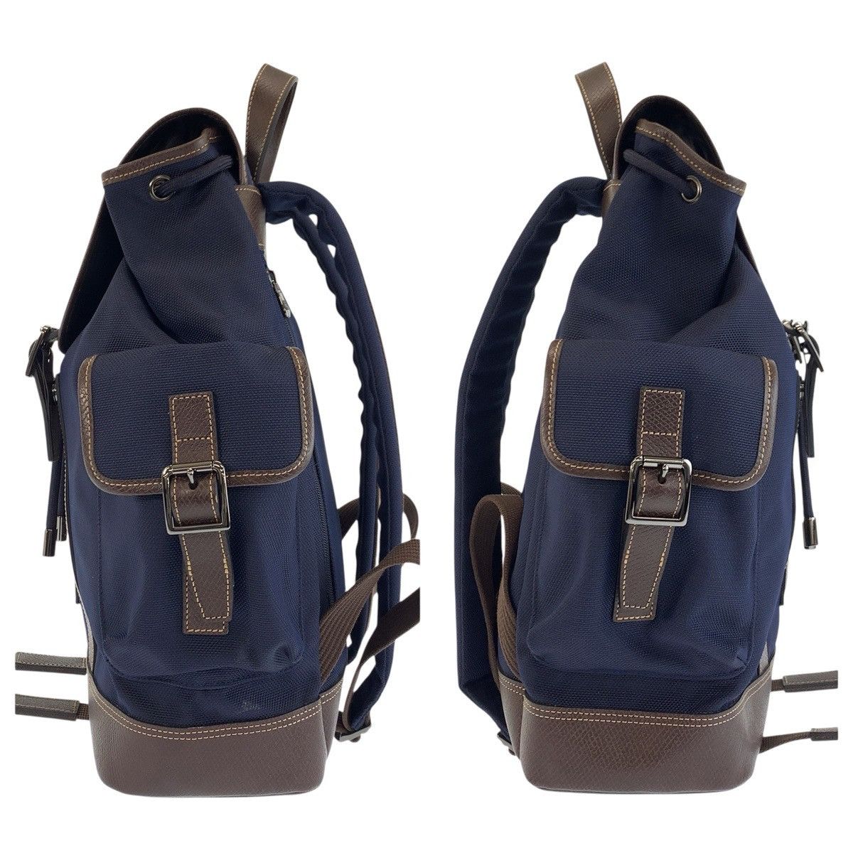 Longchamp Longchamp Longchamp Boxford Canvas Leather Backpack Textile Backpack 20035080127 DUTY FREE for USA Size ONE SIZE - 6 Thumbnail