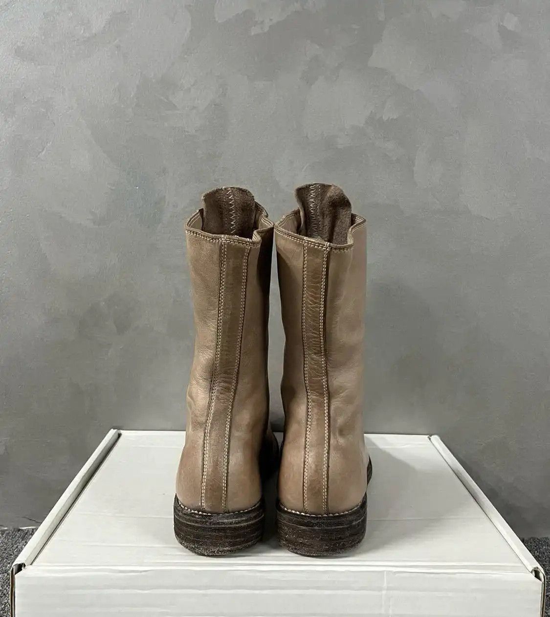 Guidi GUIDI khaki leather Women's mid-calf boots 36.5 Size US 6.5 / IT 36.5 - 2 Thumbnail