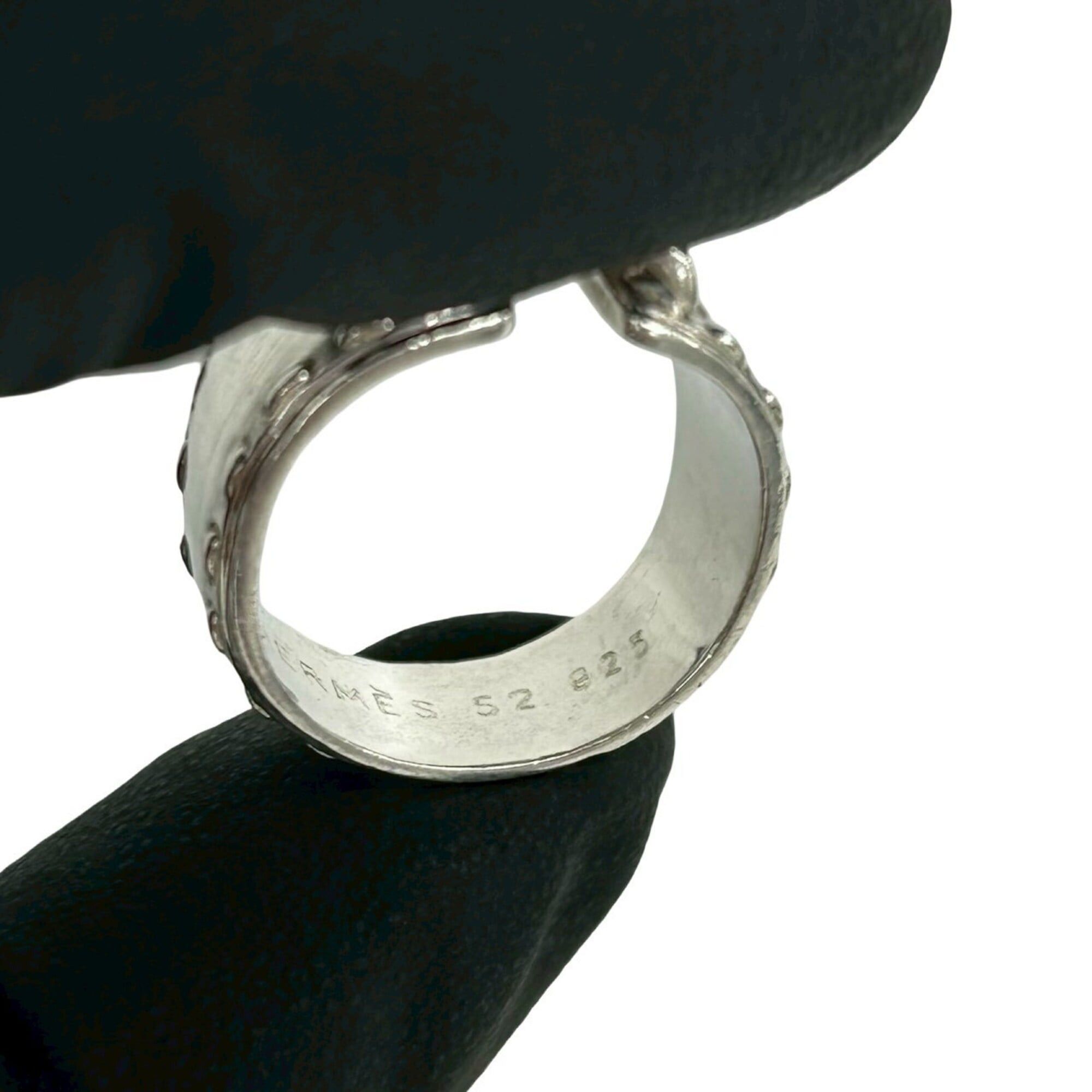 hermes vintage 925 - Gem HERMES Vintage Mexican Ring, Sterling Silver 925, Accessory, Item No. 24344