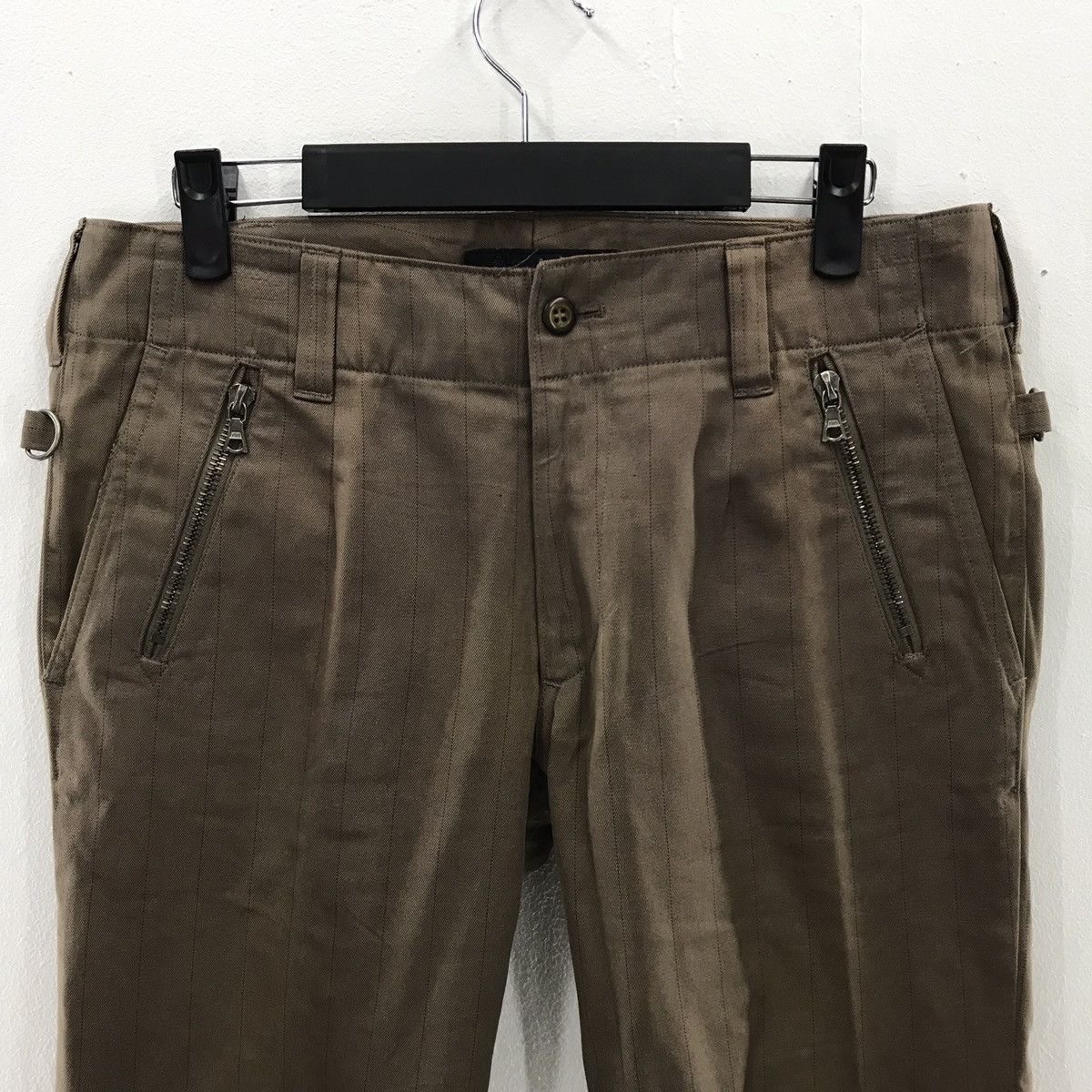 If Six Was Nine LOUNGE LIZARD Bondage linen Japan Zipper Punk style Slimfit Size US 31 - 4 Thumbnail
