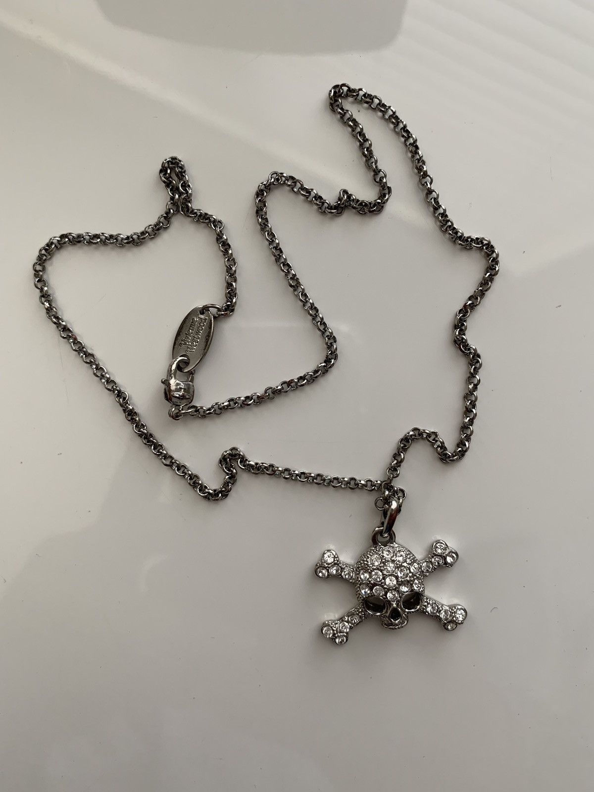 Vivienne Westwood Skull Swarovski Rhinestone Necklace | Grailed