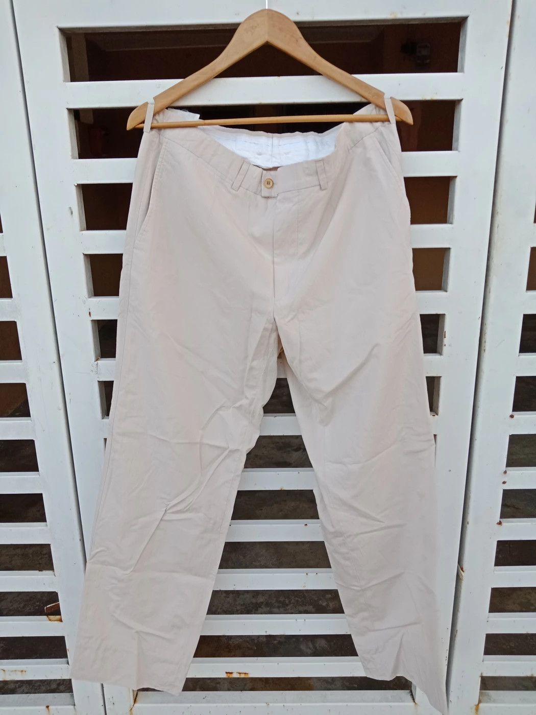 Versace Luxury Versace Jeans Couture Straight Light Brown Pants Size US 35 - 1 Thumbnail