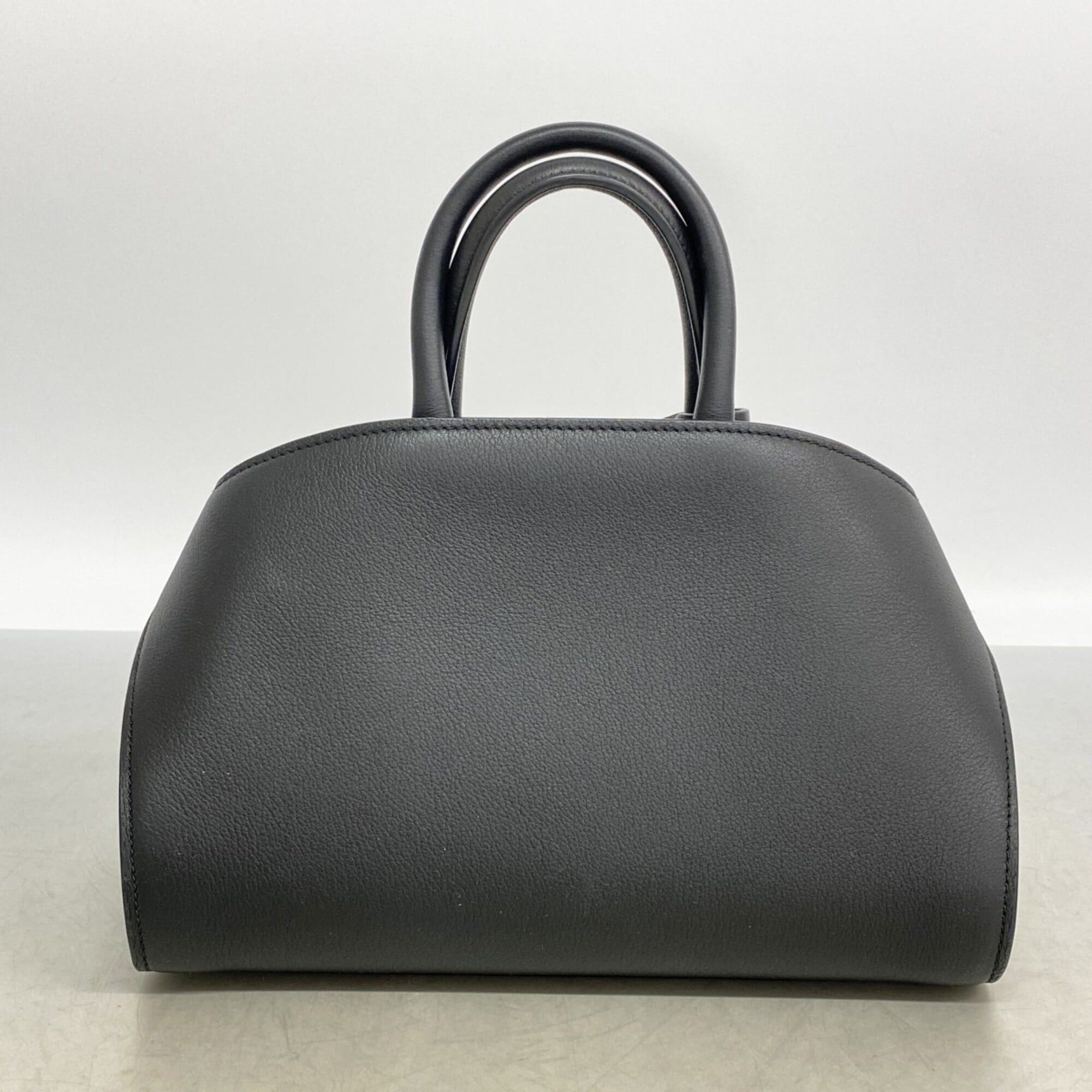 Salvatore Ferragamo Salvatore Ferragamo Gancini Hug Mini 21 Leather Handbag, Black, 2-way Bag for Women Size ONE SIZE - 6 Thumbnail