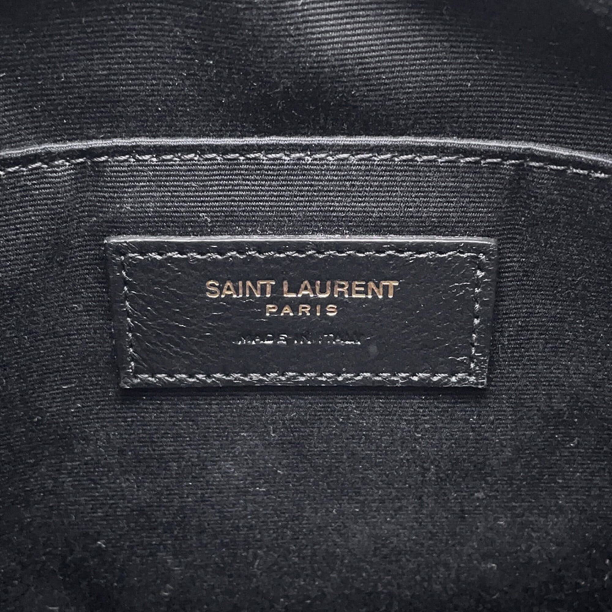 Yves Saint Laurent Yves Saint Laurent Saint Laurent Paris Shoulder Bag Lou Camera Tweed 612544 SAINT LAURENT PARIS Handbag with Tassel Black Women's Size ONE SIZE - 11 Thumbnail
