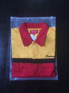 Supreme Color Blocked Work Shirt | Grailed
