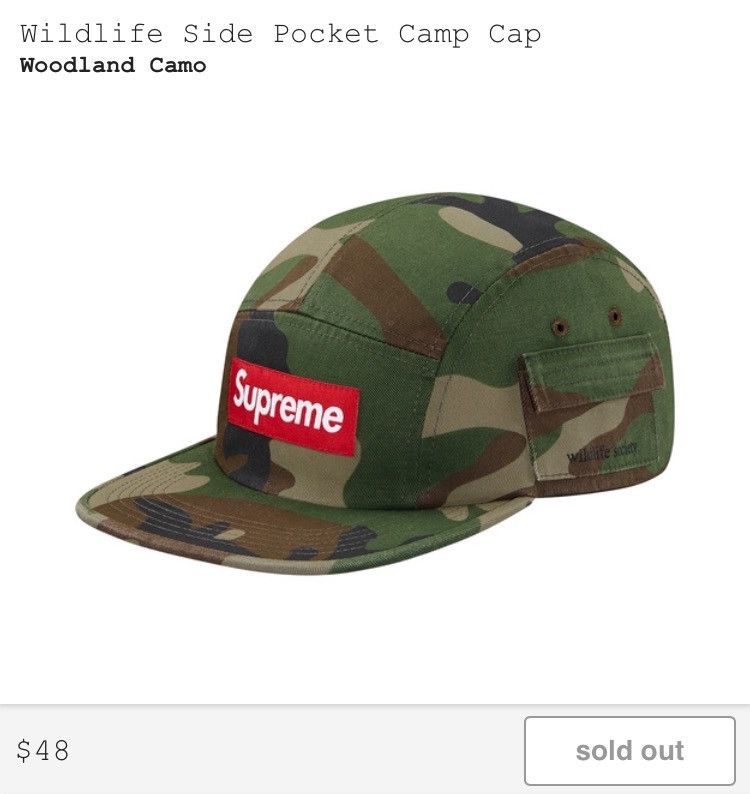 Supreme Wildlife Side Pocket Camp Cap Camo | Grailed