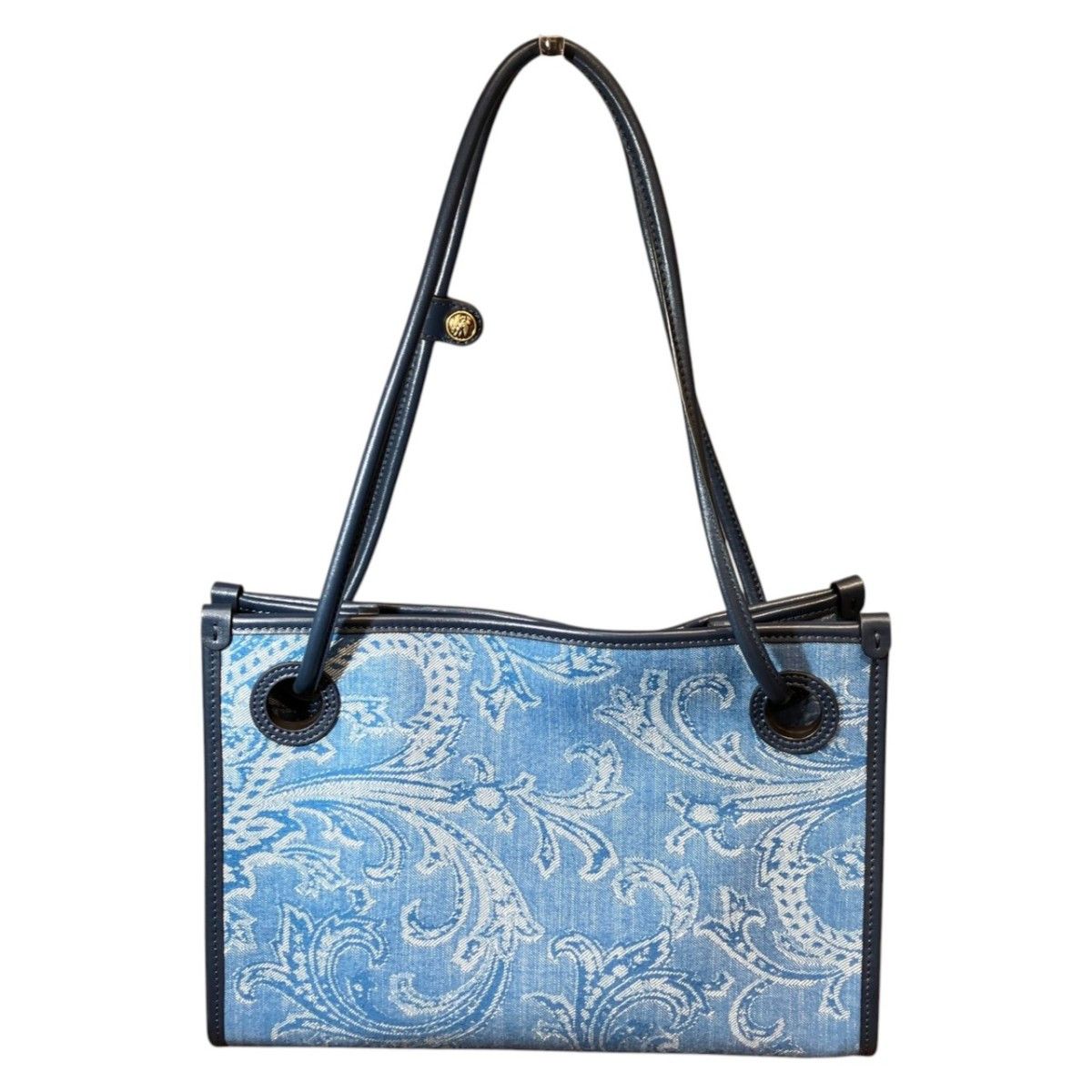 Etro Etro ETRO Eyes Jacquard Denim Tote Bag Textile Tote Bag WP1D0058AQ364 DUTY FREE for USA Size ONE SIZE - 2 Thumbnail
