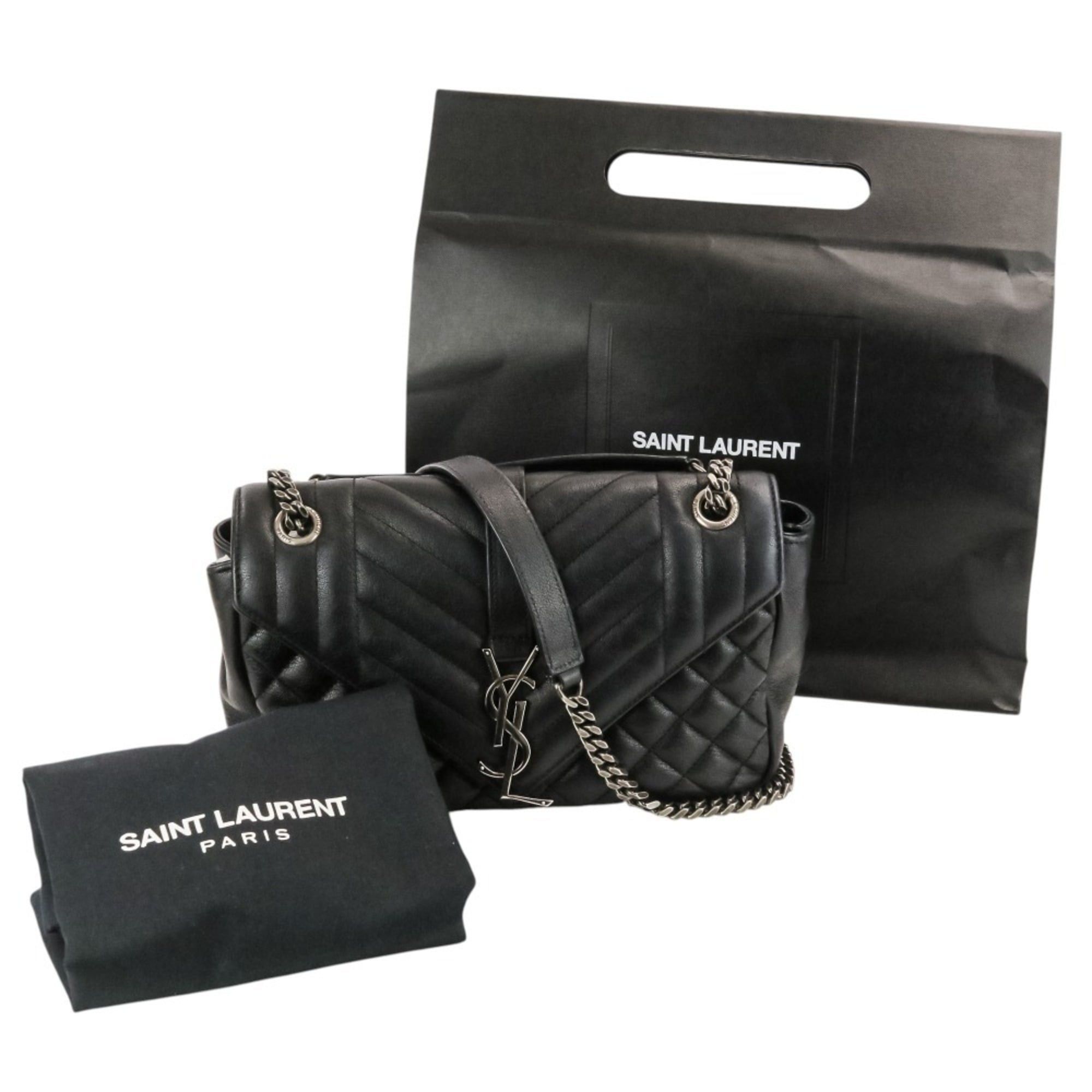 Yves Saint Laurent Yves Saint Laurent SAINT LAURENT PARIS Classic Small Satchel Leather Shoulder Bag 428125 Black Women's Size ONE SIZE - 16 Thumbnail