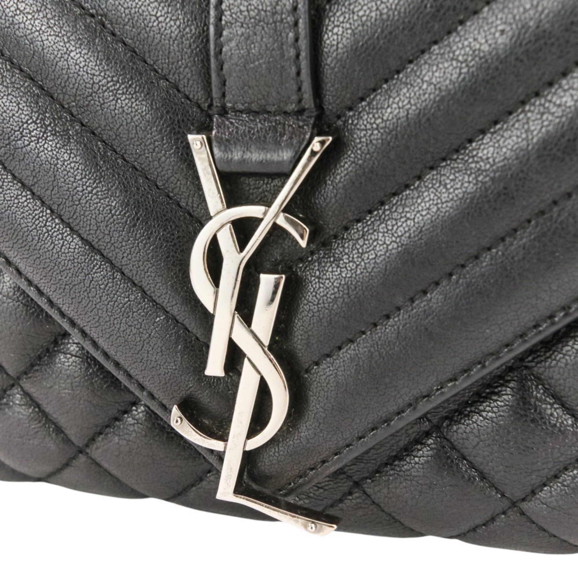 Yves Saint Laurent Yves Saint Laurent SAINT LAURENT PARIS Classic Small Satchel Leather Shoulder Bag 428125 Black Women's Size ONE SIZE - 12 Thumbnail