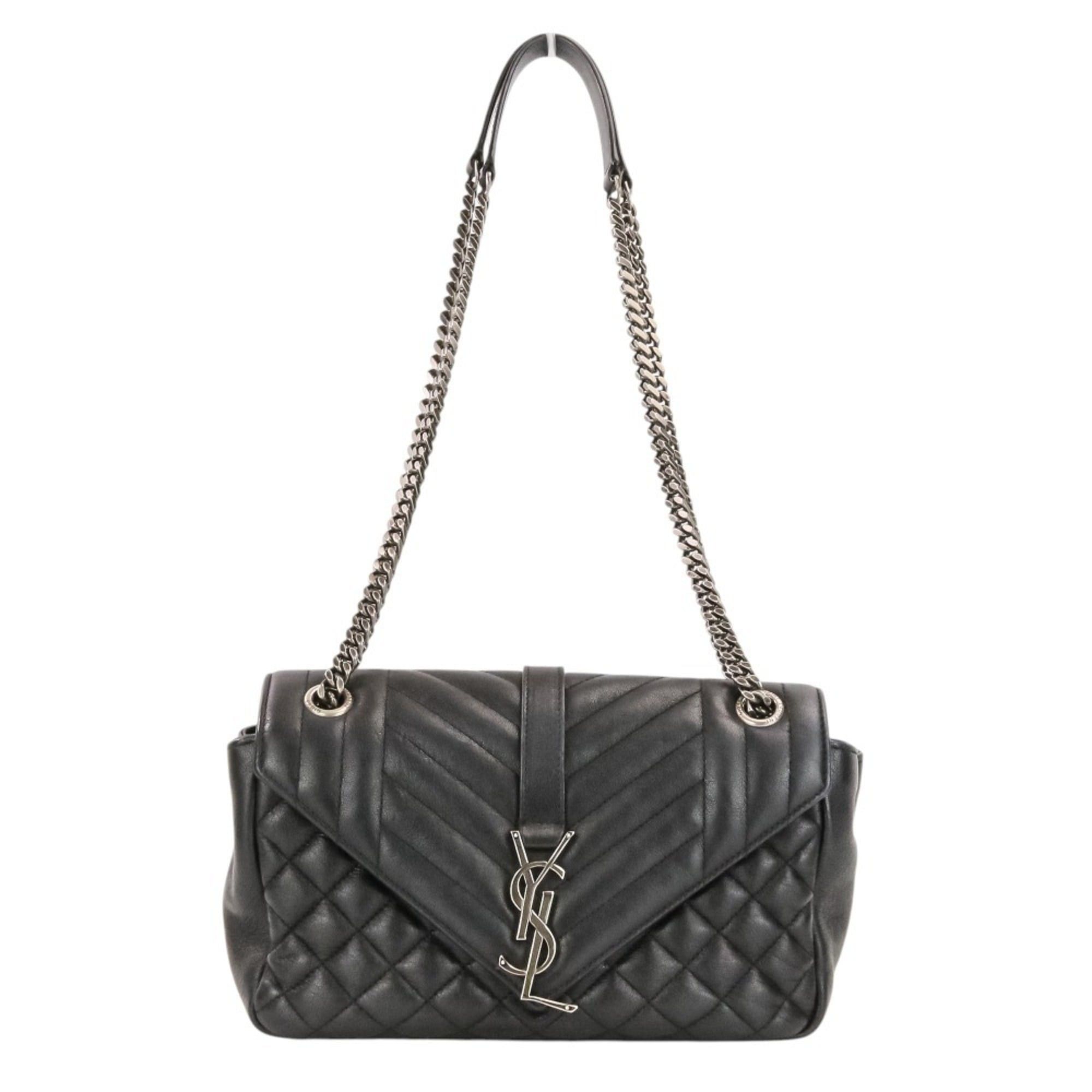 Yves Saint Laurent Yves Saint Laurent SAINT LAURENT PARIS Classic Small Satchel Leather Shoulder Bag 428125 Black Women's Size ONE SIZE - 2 Thumbnail