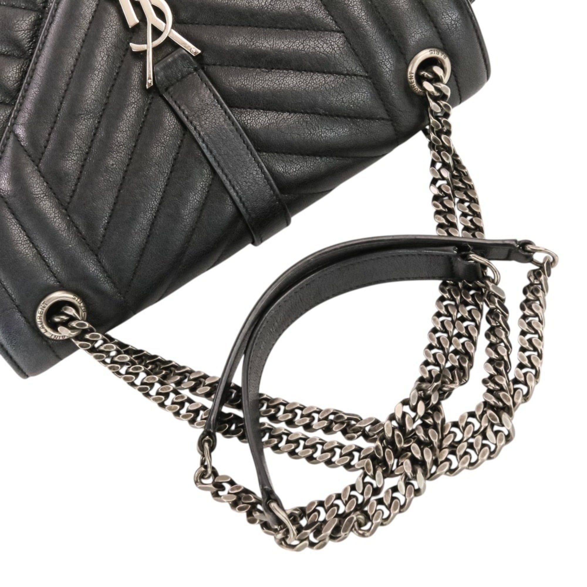 Yves Saint Laurent Yves Saint Laurent SAINT LAURENT PARIS Classic Small Satchel Leather Shoulder Bag 428125 Black Women's Size ONE SIZE - 7 Thumbnail