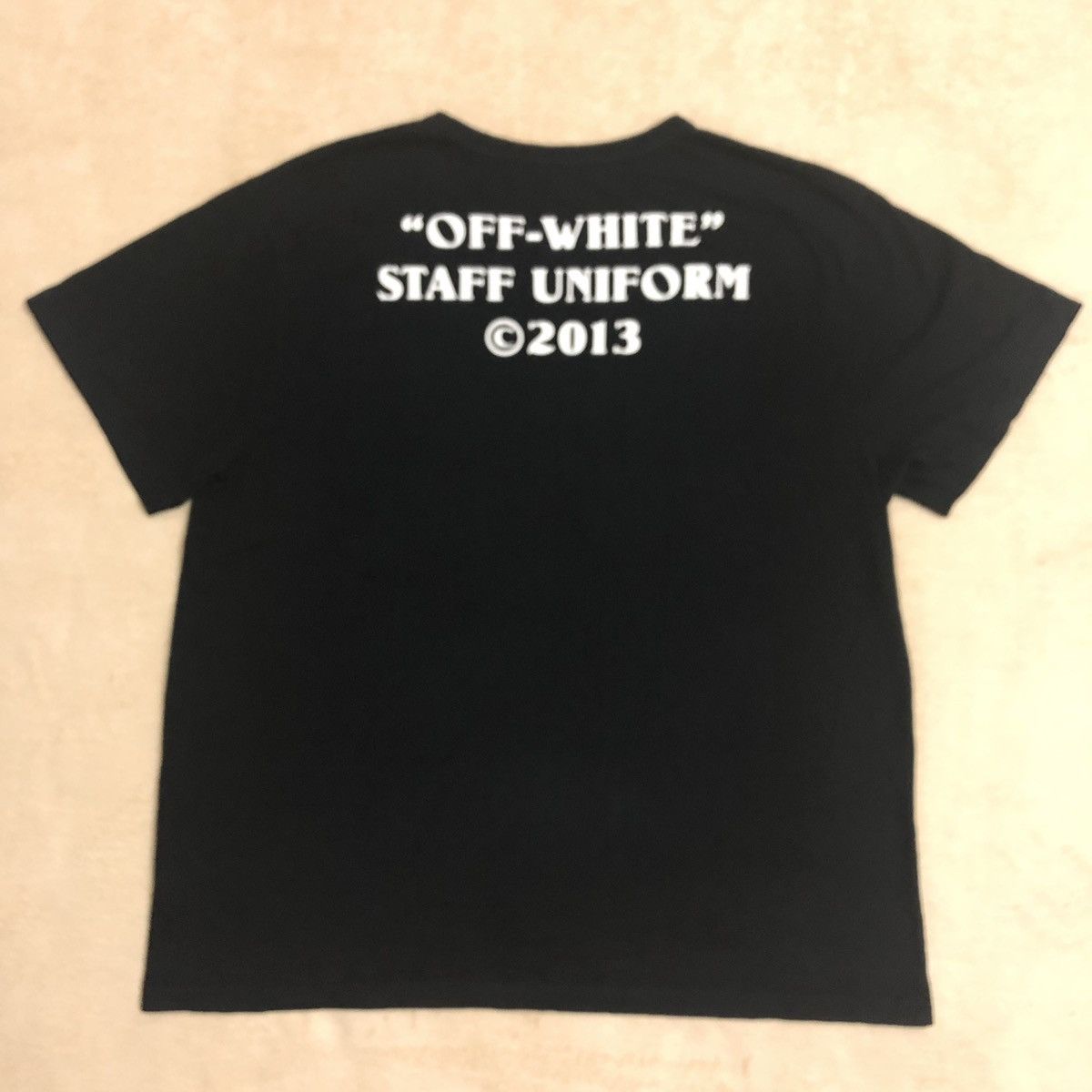 Off White Off white staff tee Grailed